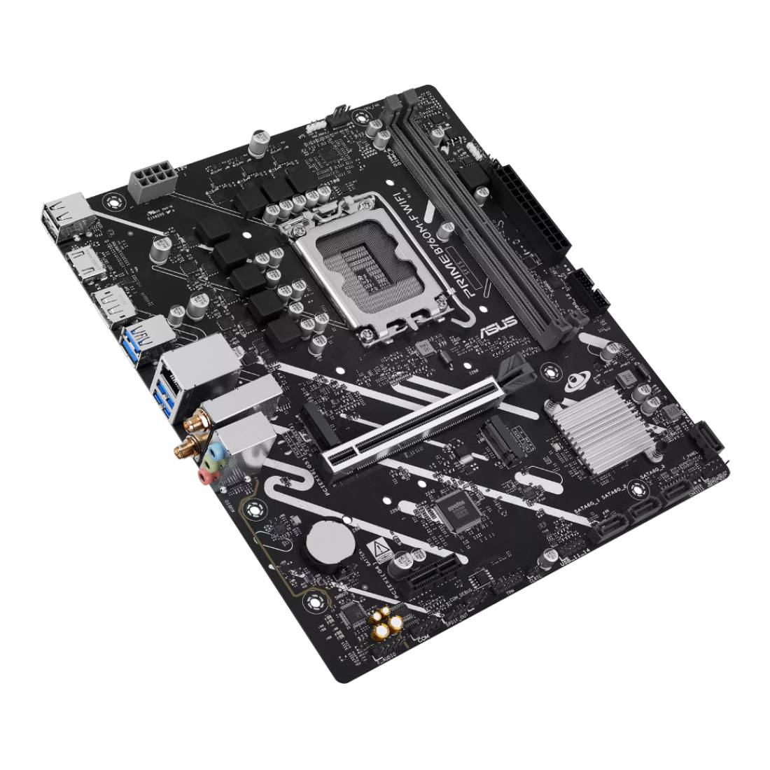 Asus Prime B760M-F WiFi Micro-ATX Motherboard - اللوحة الأم Asus Prime B760M-F WiFi Micro-ATX Motherboard - اللوحة الأم