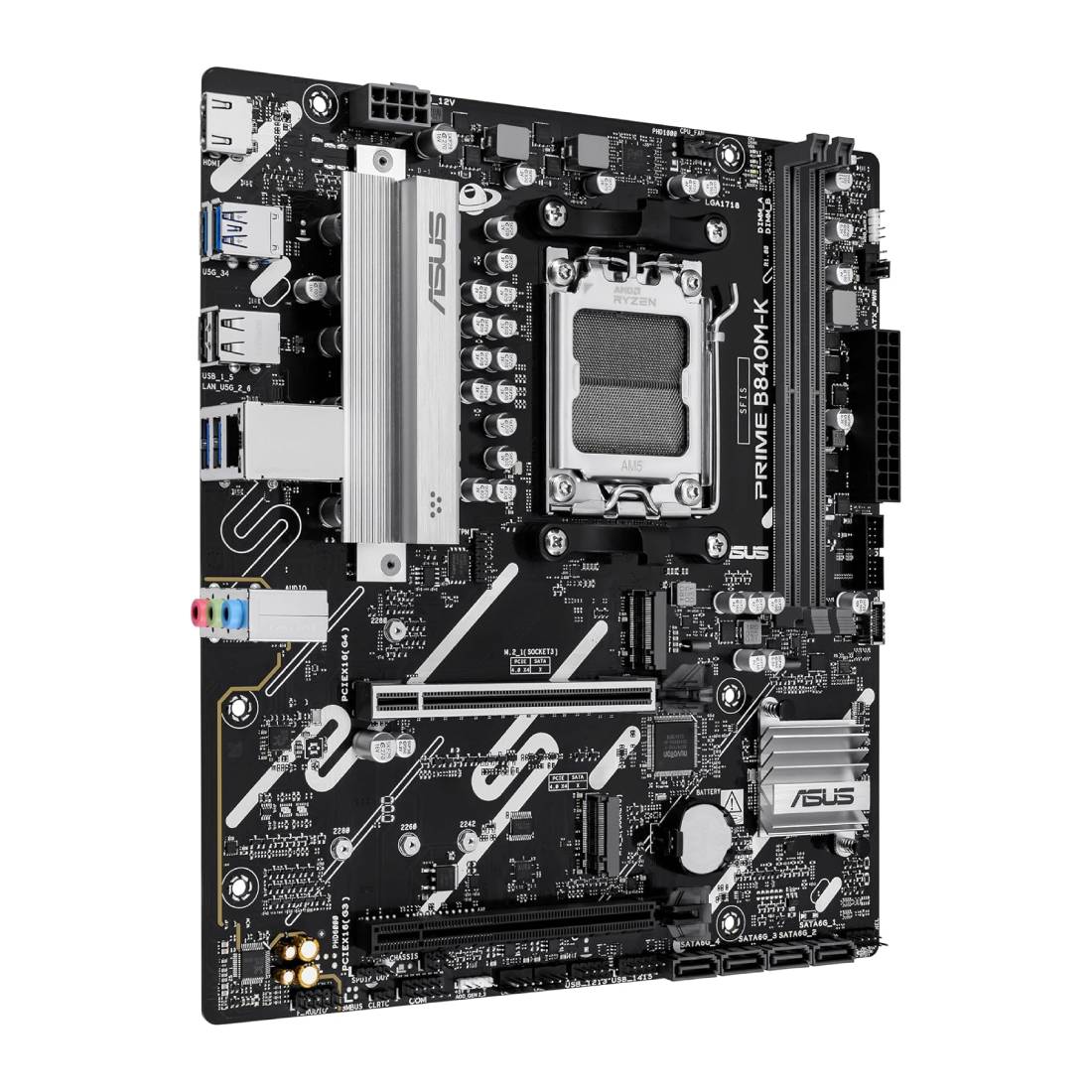 Asus Prime B840M-K AMD Micro-ATX Motherboard - اللوحة الأم Asus Prime B840M-K AMD Micro-ATX Motherboard - اللوحة الأم