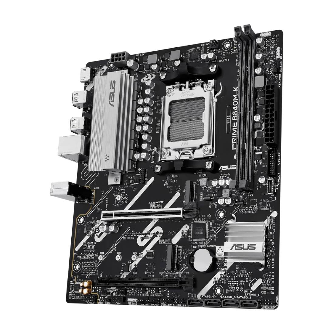 Asus Prime B840M-K AMD Micro-ATX Motherboard - اللوحة الأم Asus Prime B840M-K AMD Micro-ATX Motherboard - اللوحة الأم