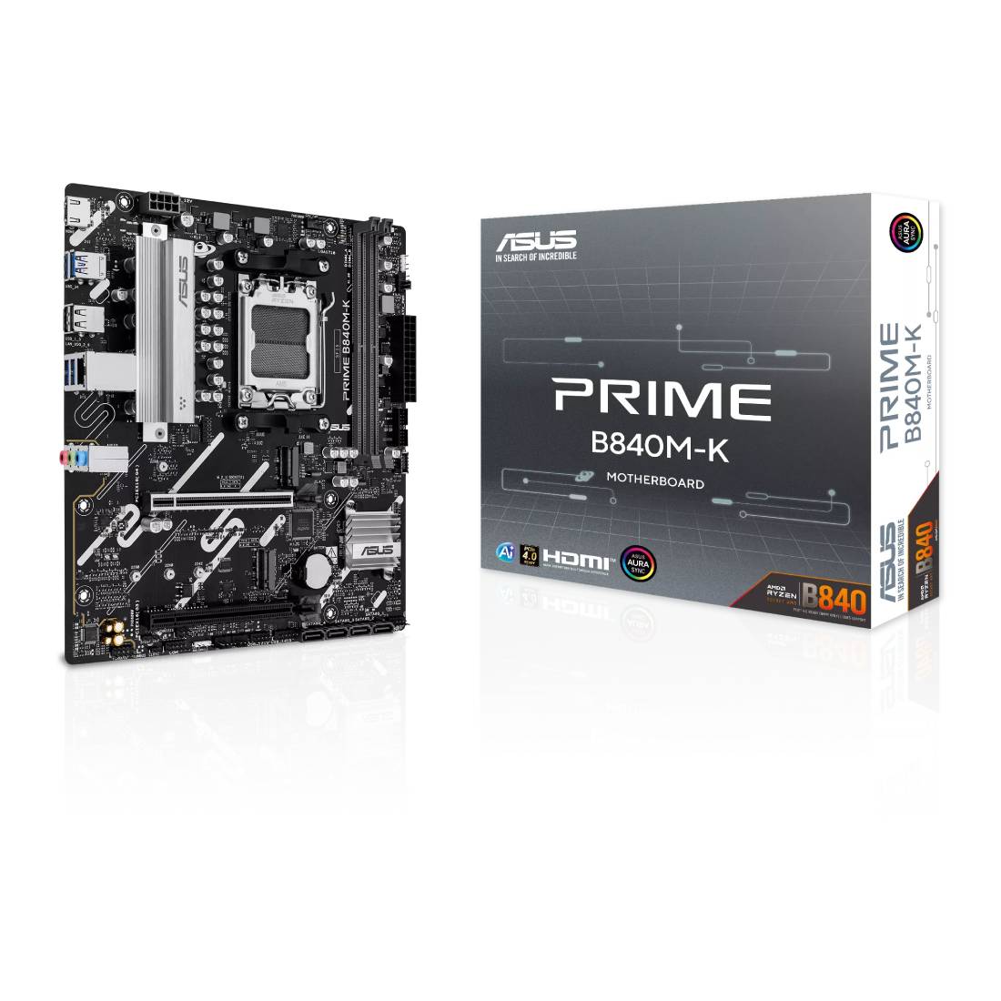 Asus Prime B840M-K AMD Micro-ATX Motherboard - اللوحة الأم Asus Prime B840M-K AMD Micro-ATX Motherboard - اللوحة الأم