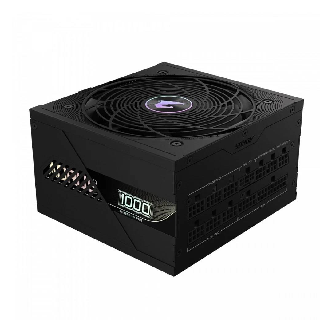 Gigabyte Aorus Elite P1000W 80+ Platinum Modular Power Supply-Black- مزود الطاقة Gigabyte Aorus Elite P1000W 80+ Platinum Modular Power Supply-Black- مزود الطاقة