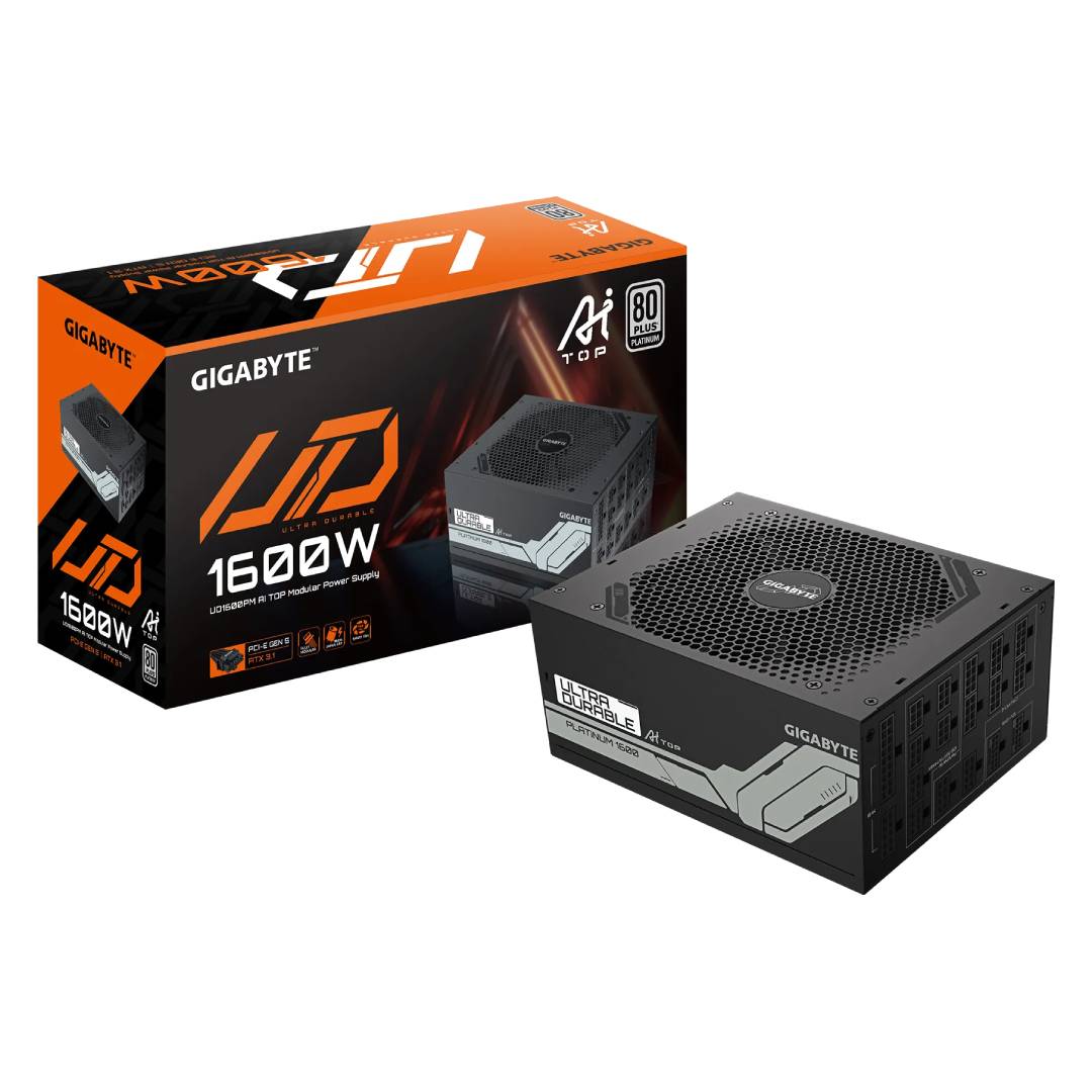 Gigabyte UD1600PM PG5 AI TOP Fully Modular Power Supply-Black- مزود الطاقة Gigabyte UD1600PM PG5 AI TOP Fully Modular Power Supply-Black- مزود الطاقة