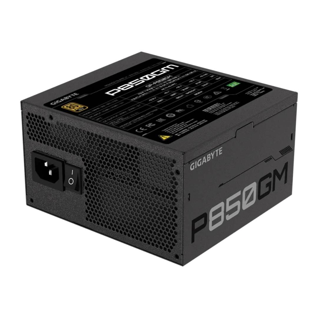 Gigabyte GP-P850GM 850W 80+ Gold Fully Modular Power Supply-Black- مزود الطاقة Gigabyte GP-P850GM 850W 80+ Gold Fully Modular Power Supply-Black- مزود الطاقة