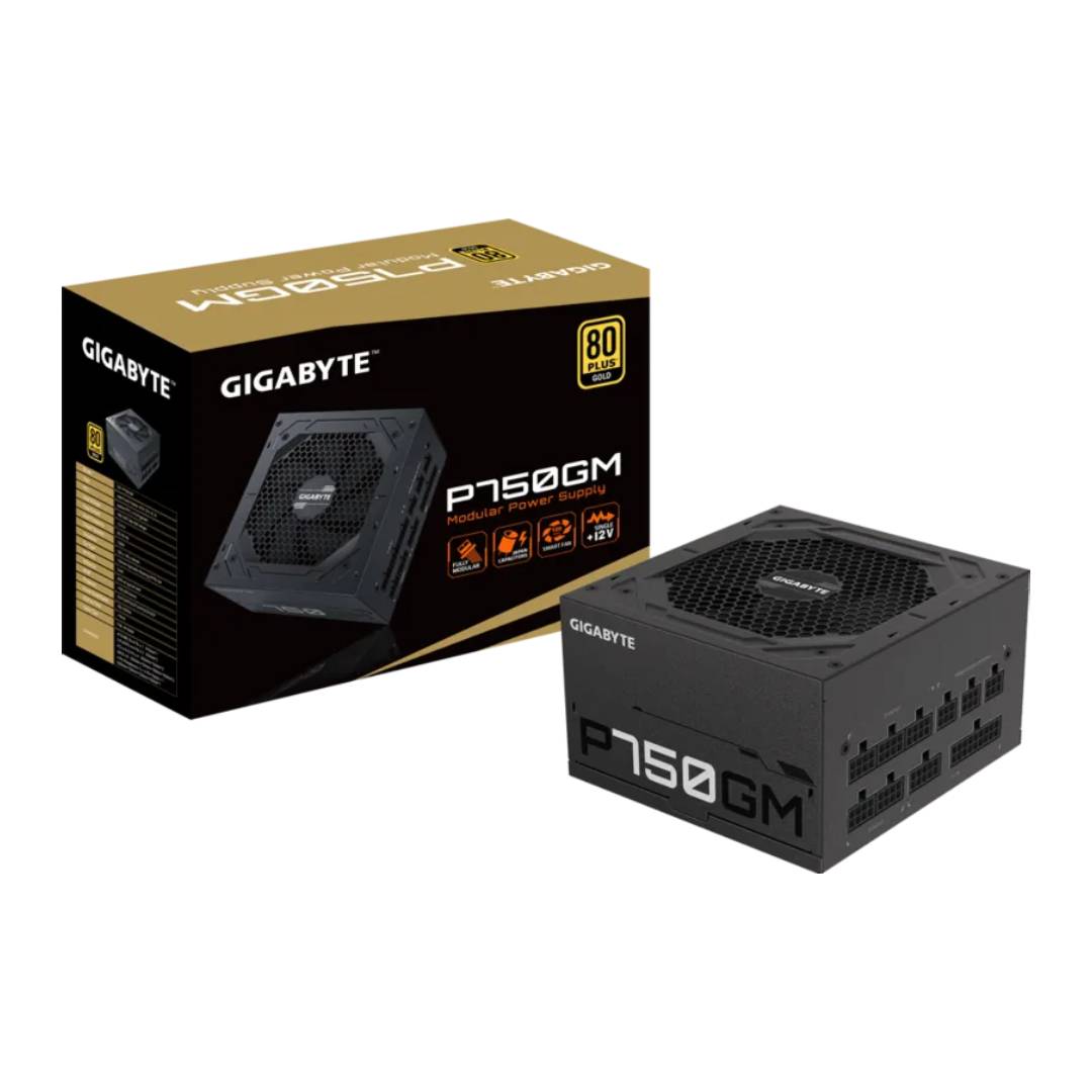 Gigabyte P750GM 750W 80+ Gold Fully Modular Power Supply-Black- مزود الطاقة