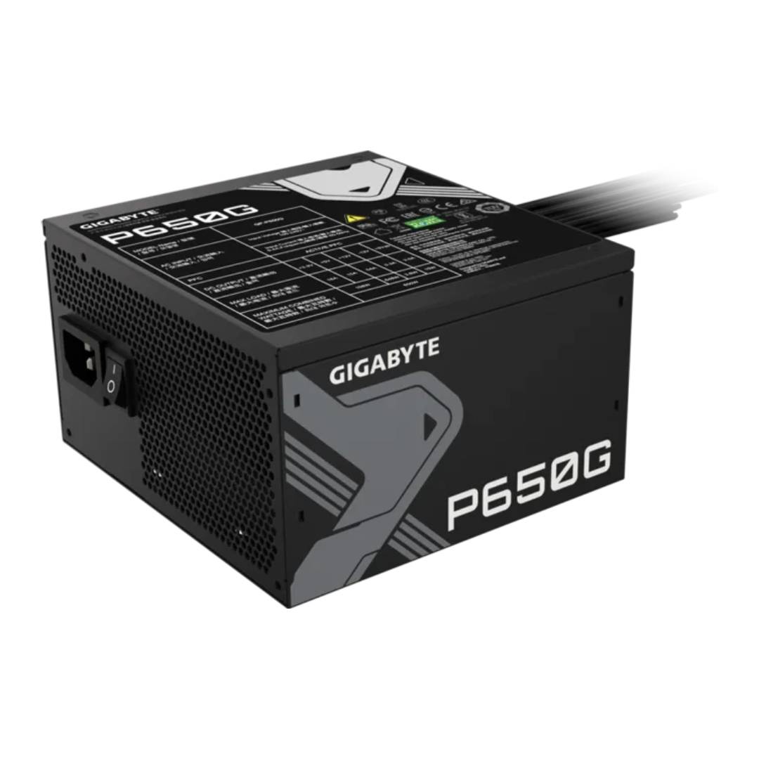 Gigabyte GP-P650G 650W 80+ Gold Power Supply-Black- مزود الطاقة Gigabyte GP-P650G 650W 80+ Gold Power Supply-Black- مزود الطاقة