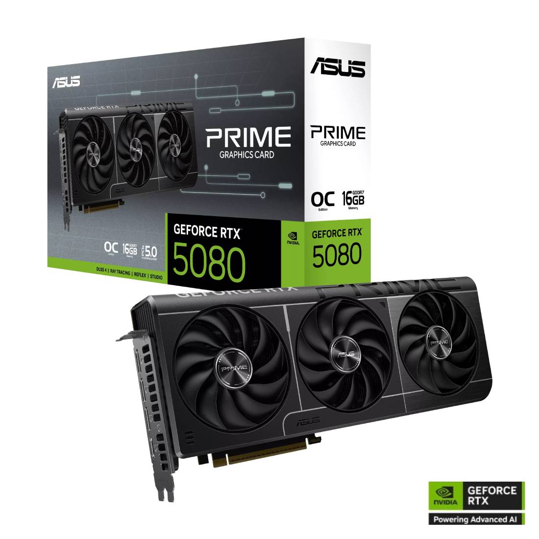 Asus Prime GeForce RTX™ 5080 EVO 16GB GDDR7 OC Edition Graphics Card - كرت الشاشة Asus Prime GeForce RTX™ 5080 EVO 16GB GDDR7 OC Edition Graphics Card - كرت الشاشة