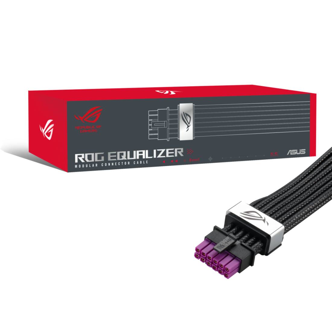 Asus ROG Equalizer 12V-2x6 ATX 3.1 & PCIe 5.1PCIe Cable-Black - أكسسوارات Asus ROG Equalizer 12V-2x6 ATX 3.1 & PCIe 5.1PCIe Cable-Black - أكسسوارات