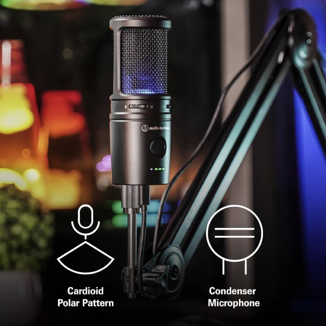 Audio Technica AT2020USB-XP Cardioid Condenser USB Microphone - ميكروفون Audio Technica AT2020USB-XP Cardioid Condenser USB Microphone - ميكروفون