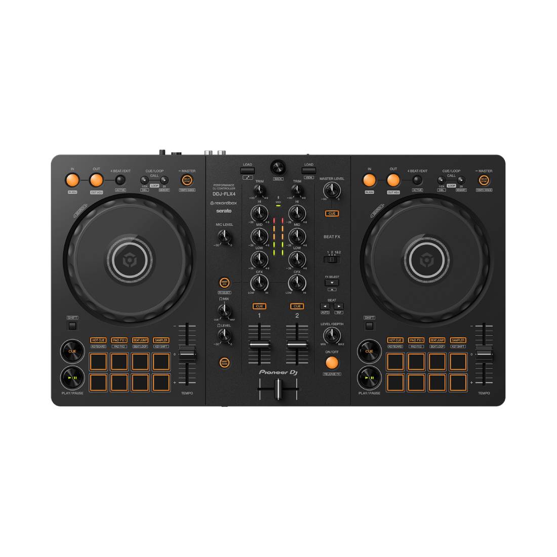 Pioneer DJ DDJ-FLX4 Rekordbox DJ & Serato DJ Lite Controller - ميكروفون Pioneer DJ DDJ-FLX4 Rekordbox DJ & Serato DJ Lite Controller - ميكروفون