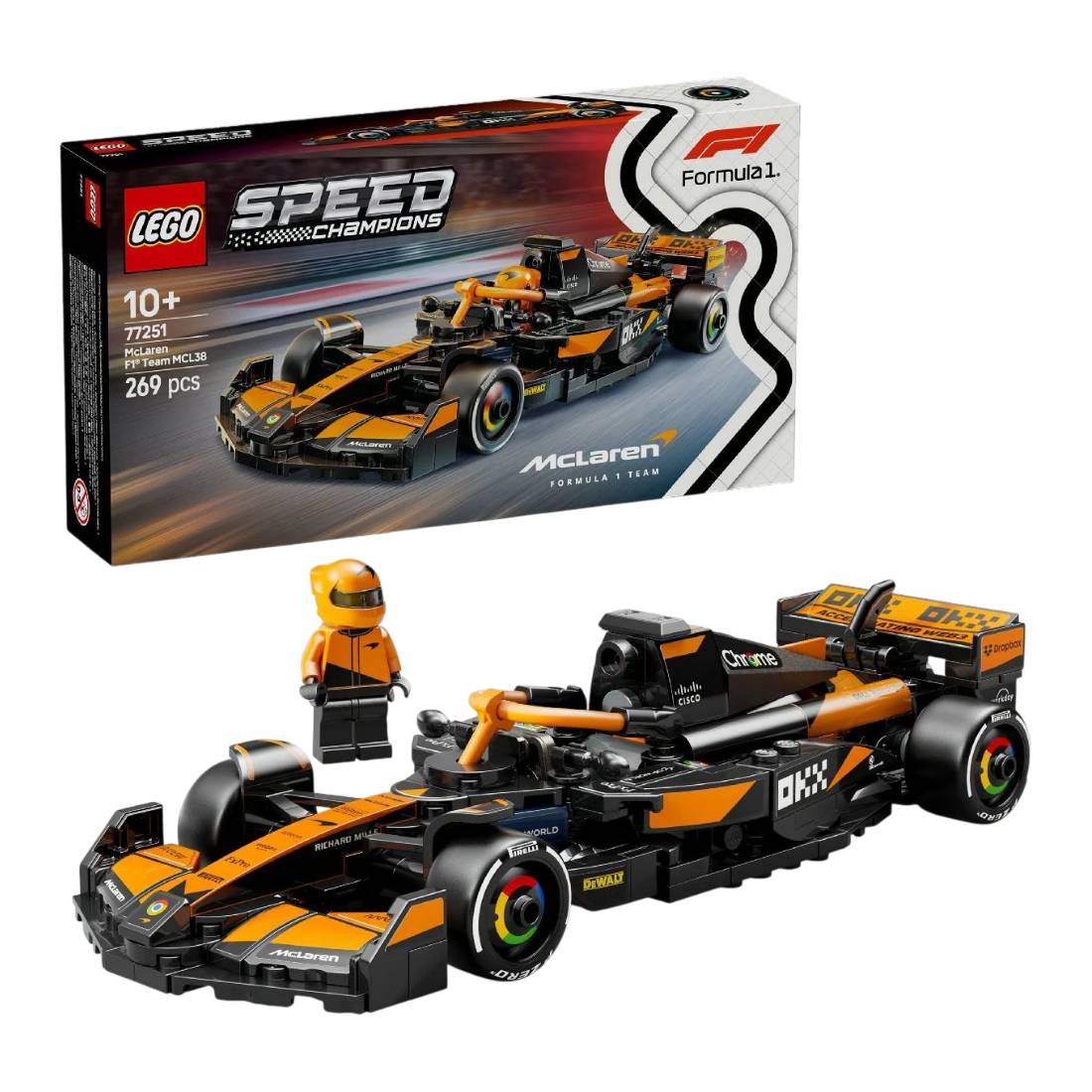 LEGO Speed Champions77251 McLaren F1 Team MCL38 Race Car - لعبة LEGO Speed Champions77251 McLaren F1 Team MCL38 Race Car - لعبة