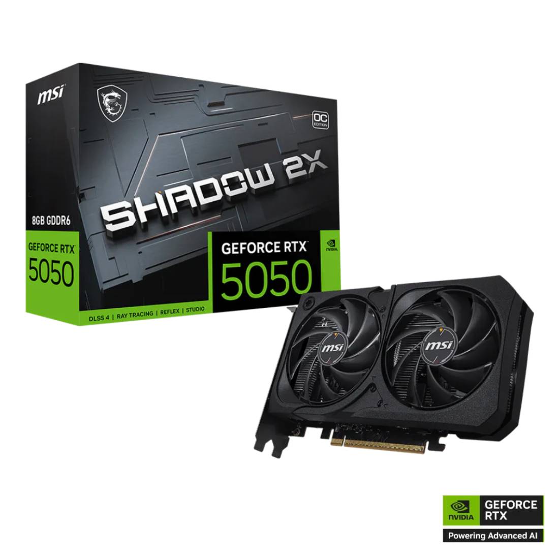 MSI GeForce RTX™ 5050 8G SHADOW 2X OC Graphics Card - كرت الشاشة MSI GeForce RTX™ 5050 8G SHADOW 2X OC Graphics Card - كرت الشاشة
