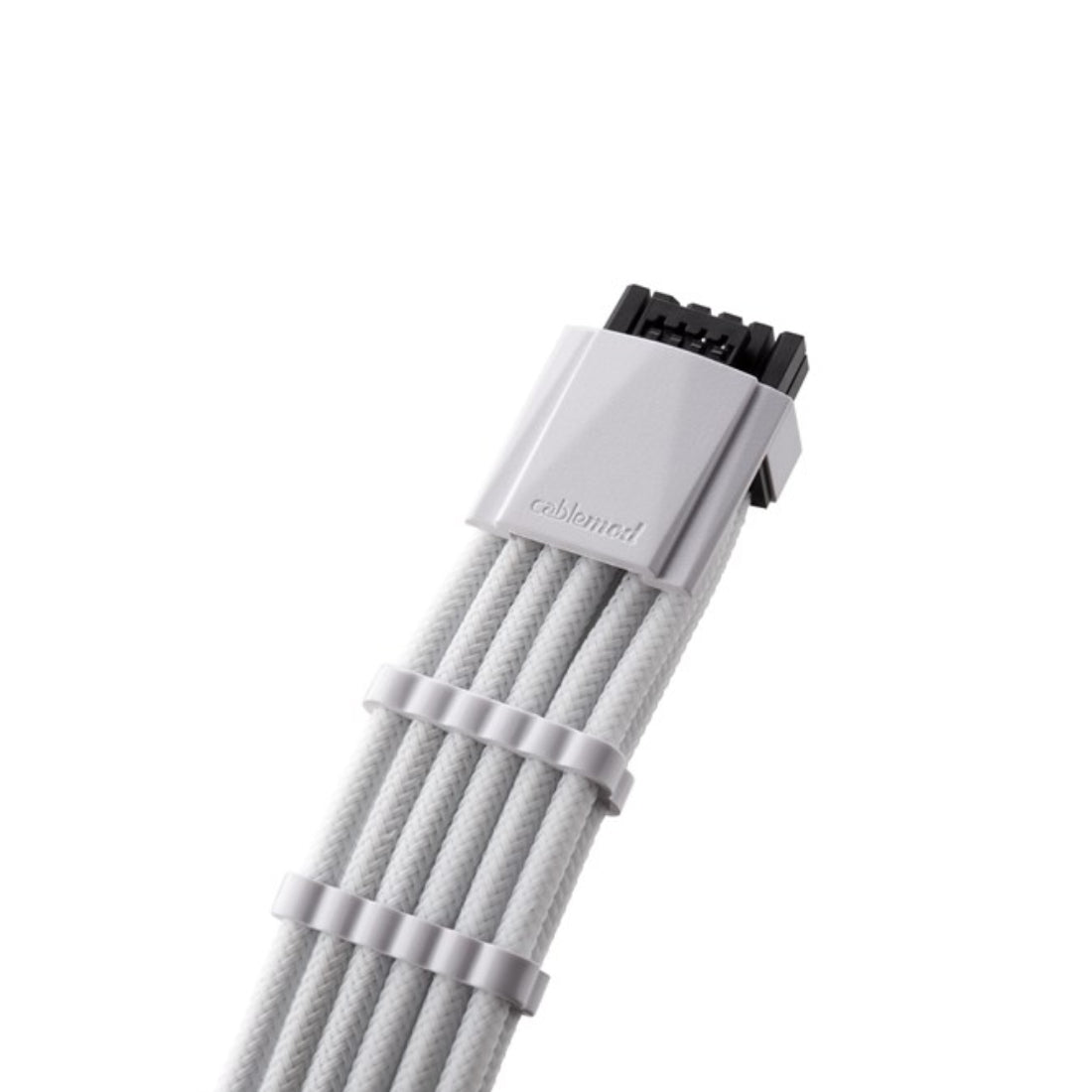 CableMod ModMesh Sleeved 12VHPWR StealthSense PCI-e Extension (White, 16-pin to Triple 8-pin, 45cm) - كابل - Store 974 | ستور ٩٧٤