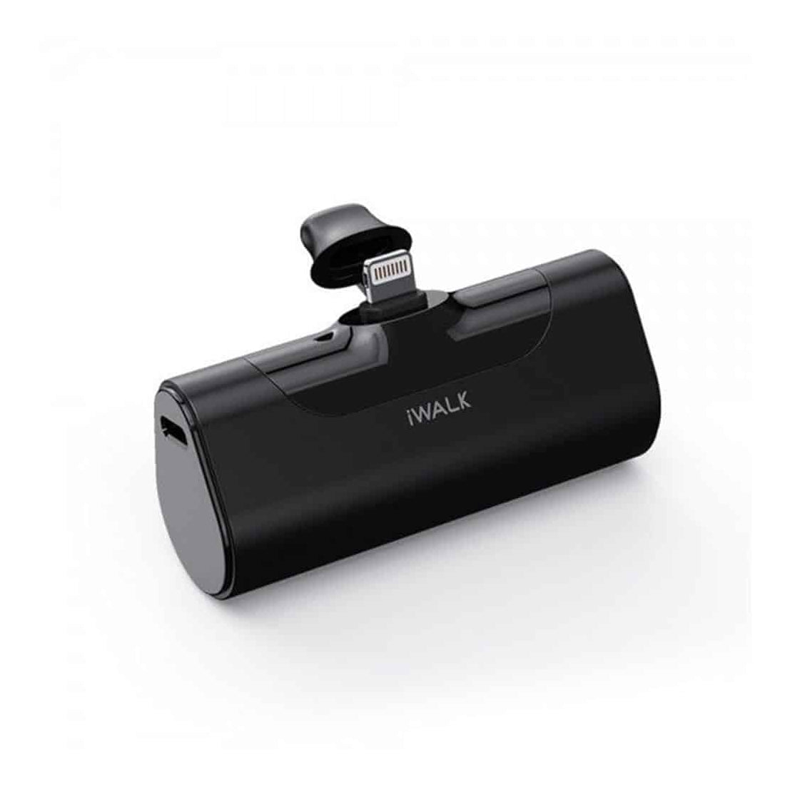 iWalk 4500mAh Portable Charger USB Lightning Battery Pack - Black - مزود طاقة - Store 974 | ستور ٩٧٤