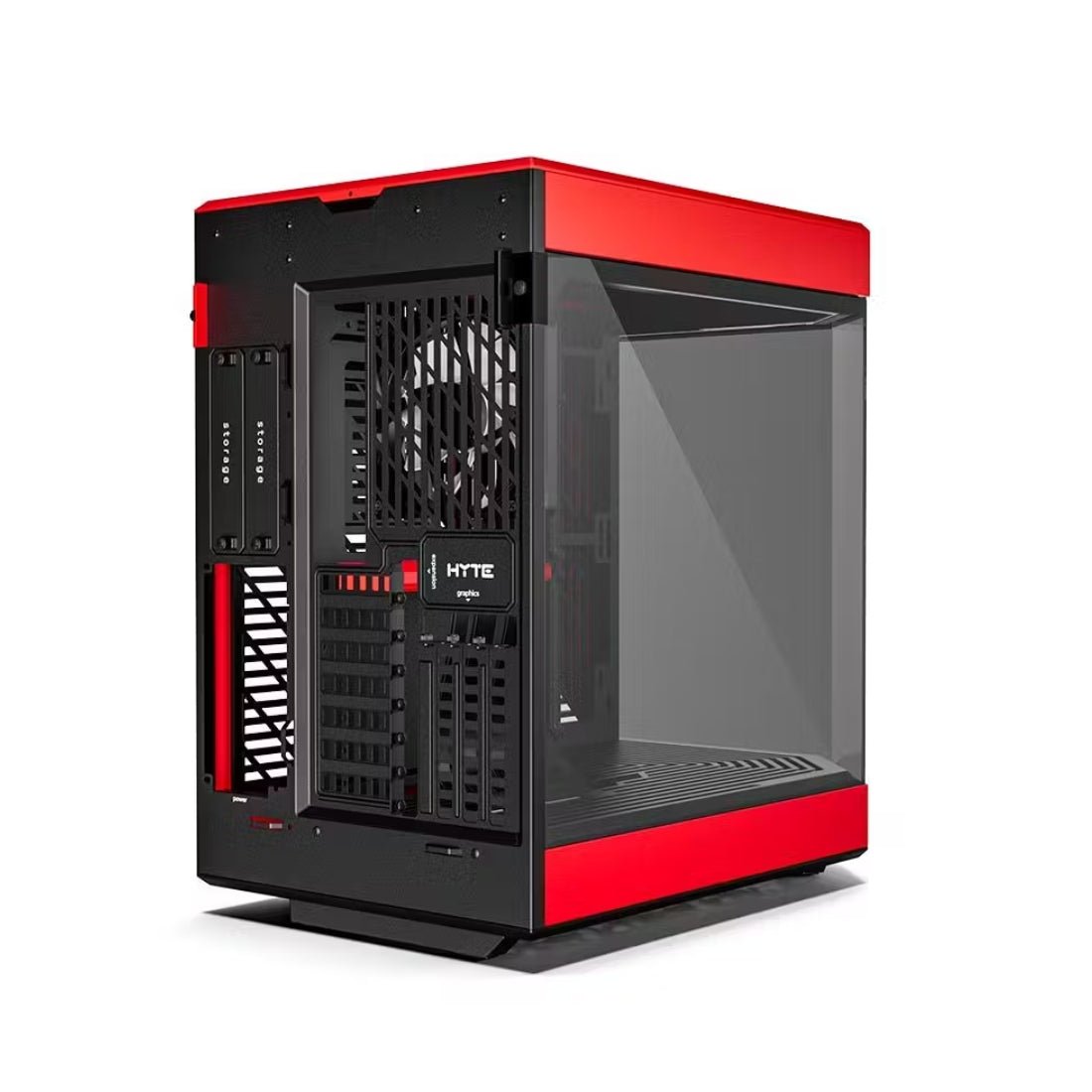 Hyte Y60 Mid -Fower Atx Case - Black Red - صnadoق Hyte Y60 Mid -Fower Atx Case - Black Red - صnadoق