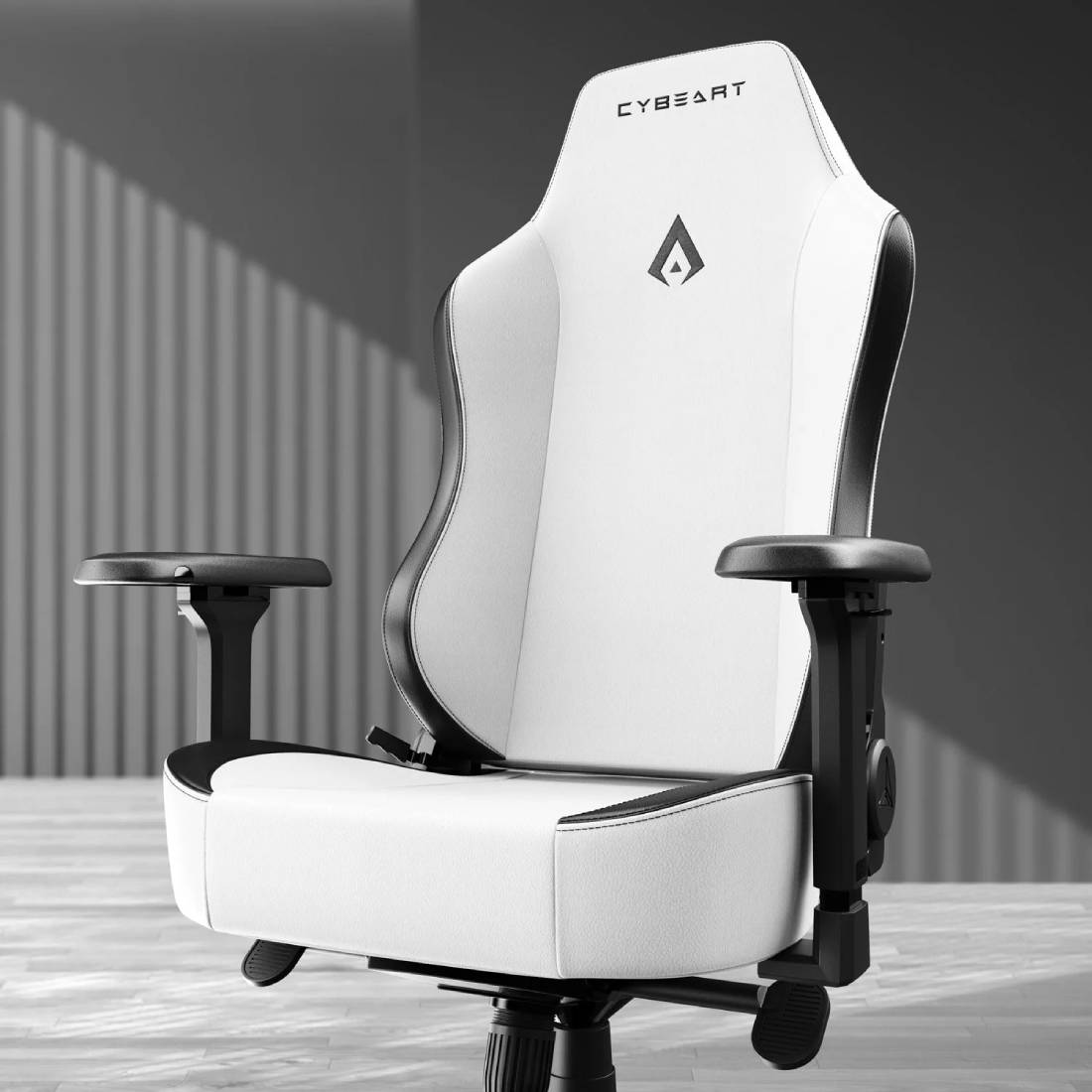 Cybeart Originals Solids Gaming Chair - White - كرسي - Store 974 | ستور ٩٧٤