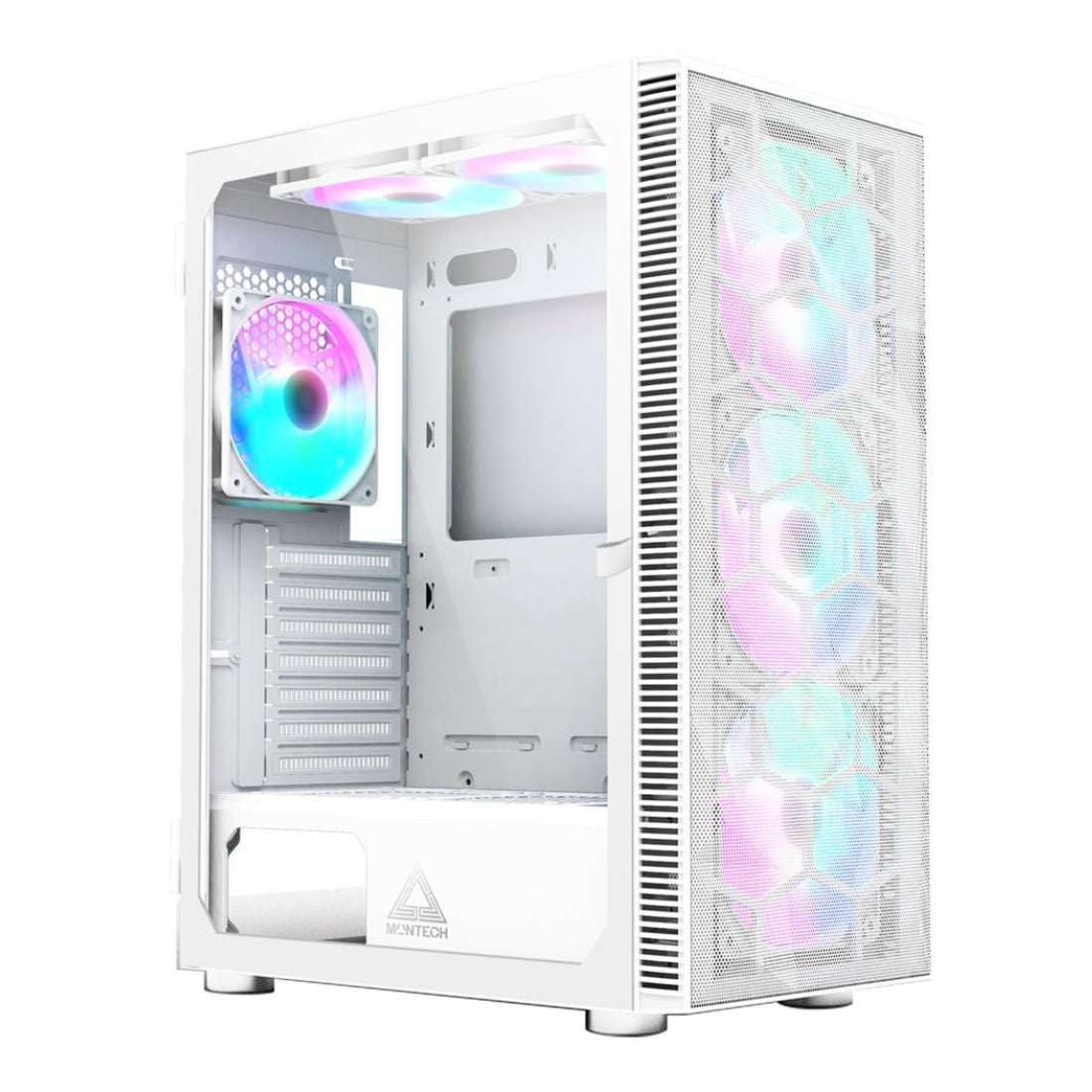 Montech X3 Mesh ATX Mid-Tower Case - White - صندوق - Store 974 | ستور ٩٧٤