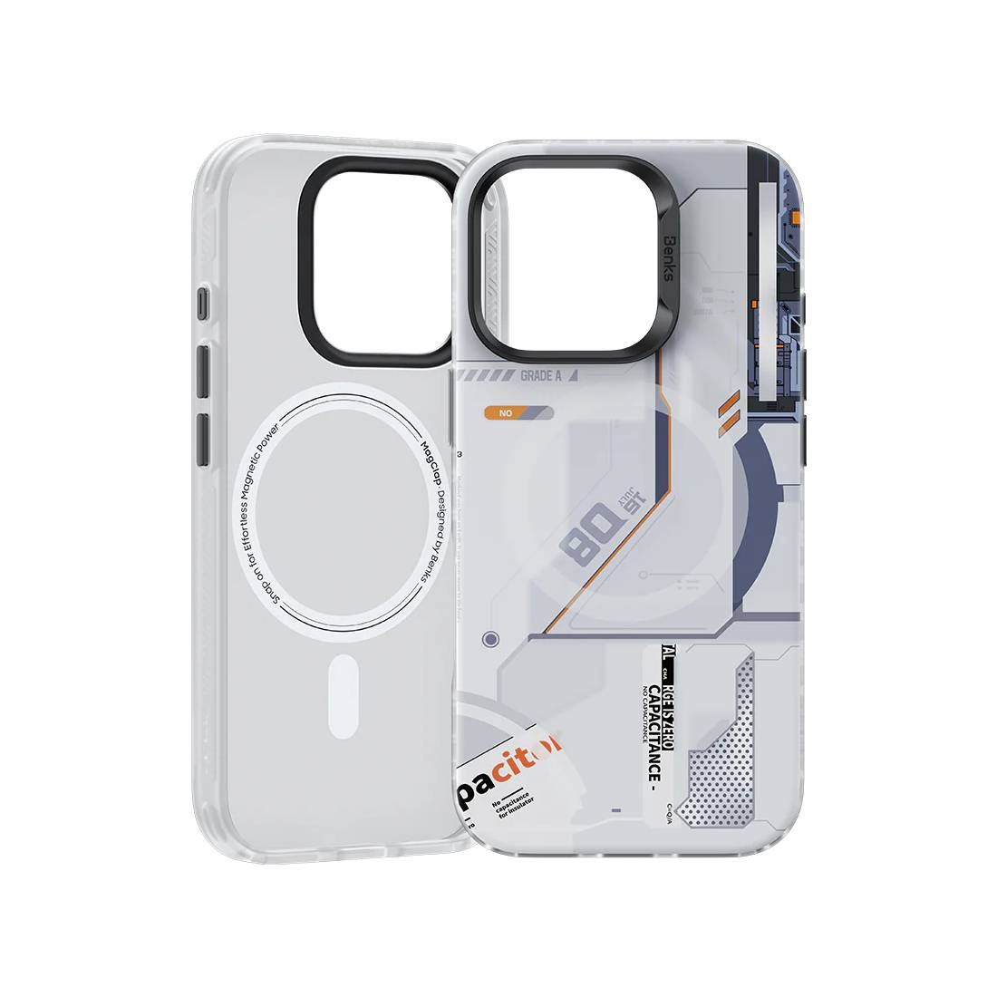 Benks Mecha Magnetic Case 16 Pro - White - اكسسوار - Store974 Electronics WLL | ستور٩٧٤ للالكترونيات ذ.م.م