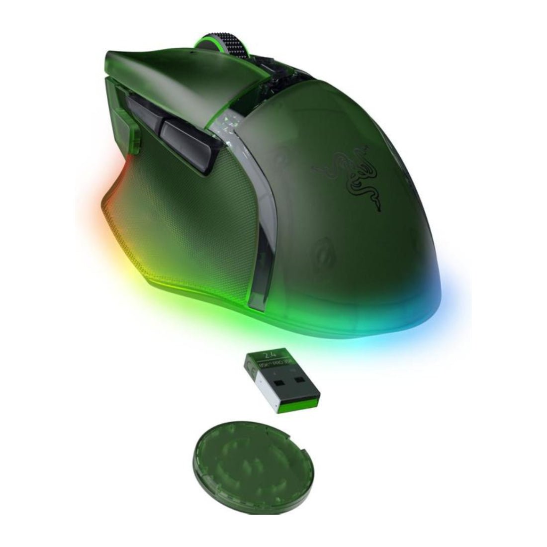 Razer Basilisk V3 Pro 35K Wireless Gaming Mouse - Phantom Green Edition - فأرة - Store974 Electronics WLL | ستور٩٧٤ للالكترونيات ذ.م.م