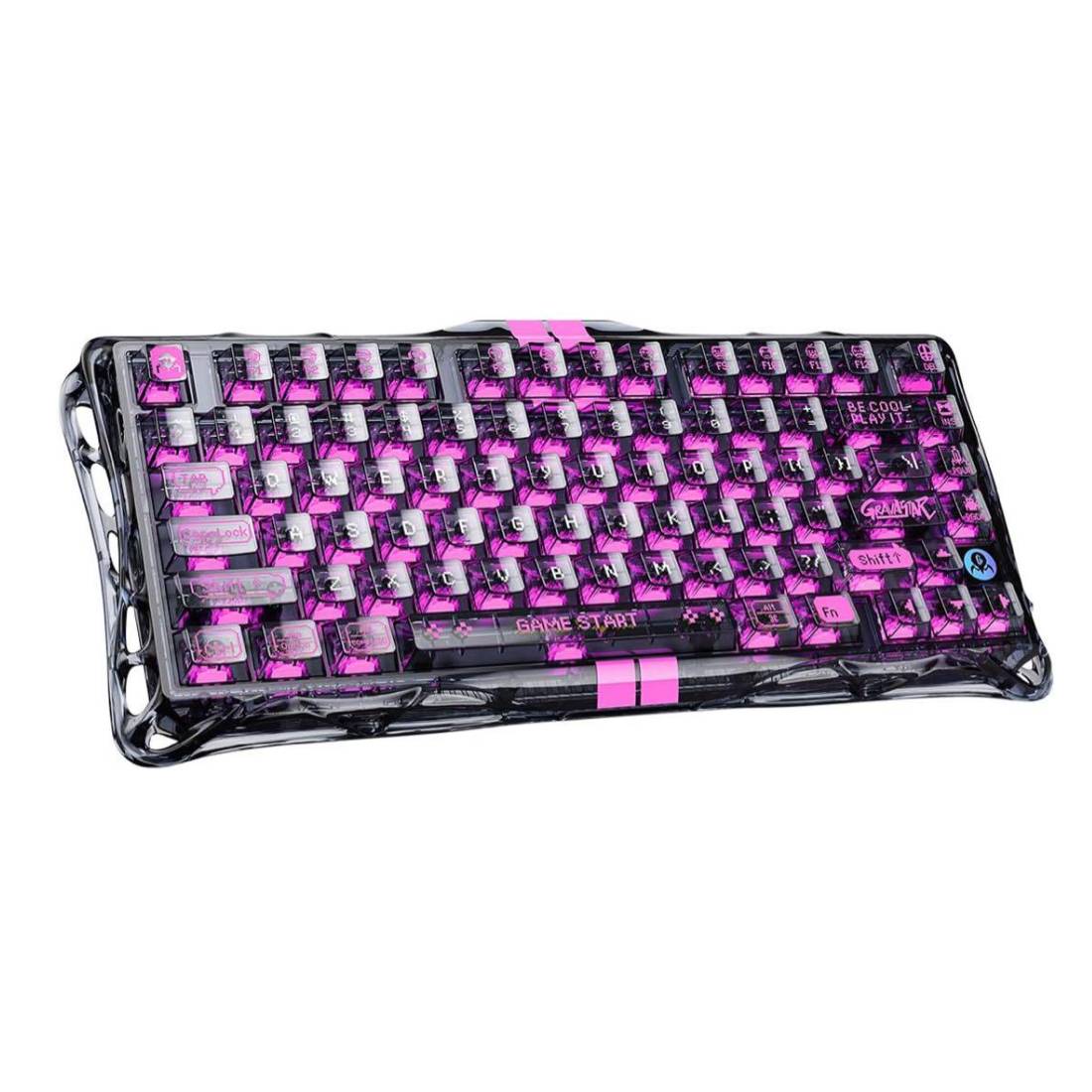 GravaStar Mercury V75 Lite 75% Hall Effect Magnetic Switch Gaming Keyboard - Transparent Black - لوحة مفاتيح - Store 974 Electronics WLL  | ستور٩٧٤ للالكترونيات ذ.م.م