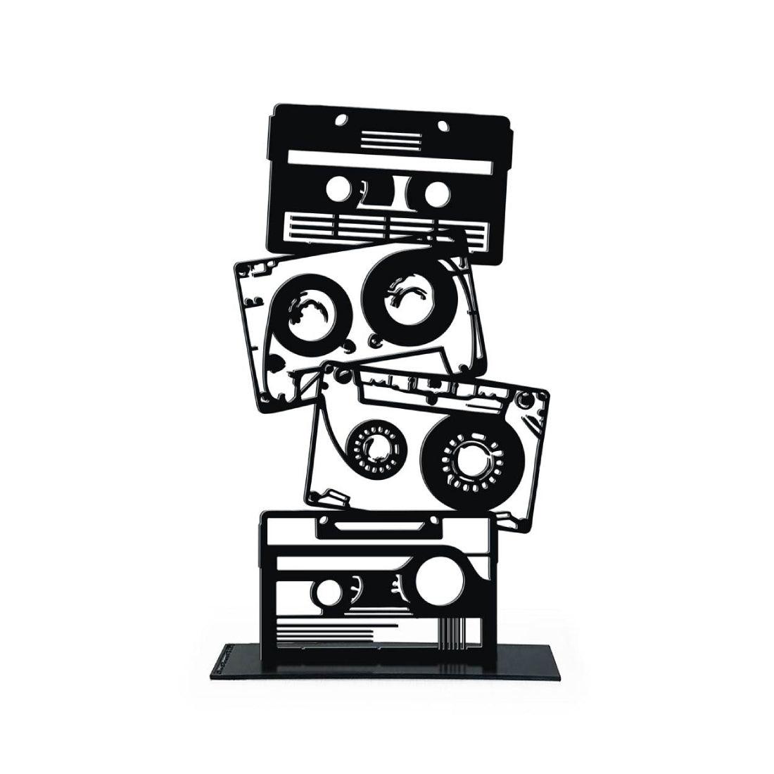 Steelouette Vintage Music Cassettes Stand Stand - Diكor
