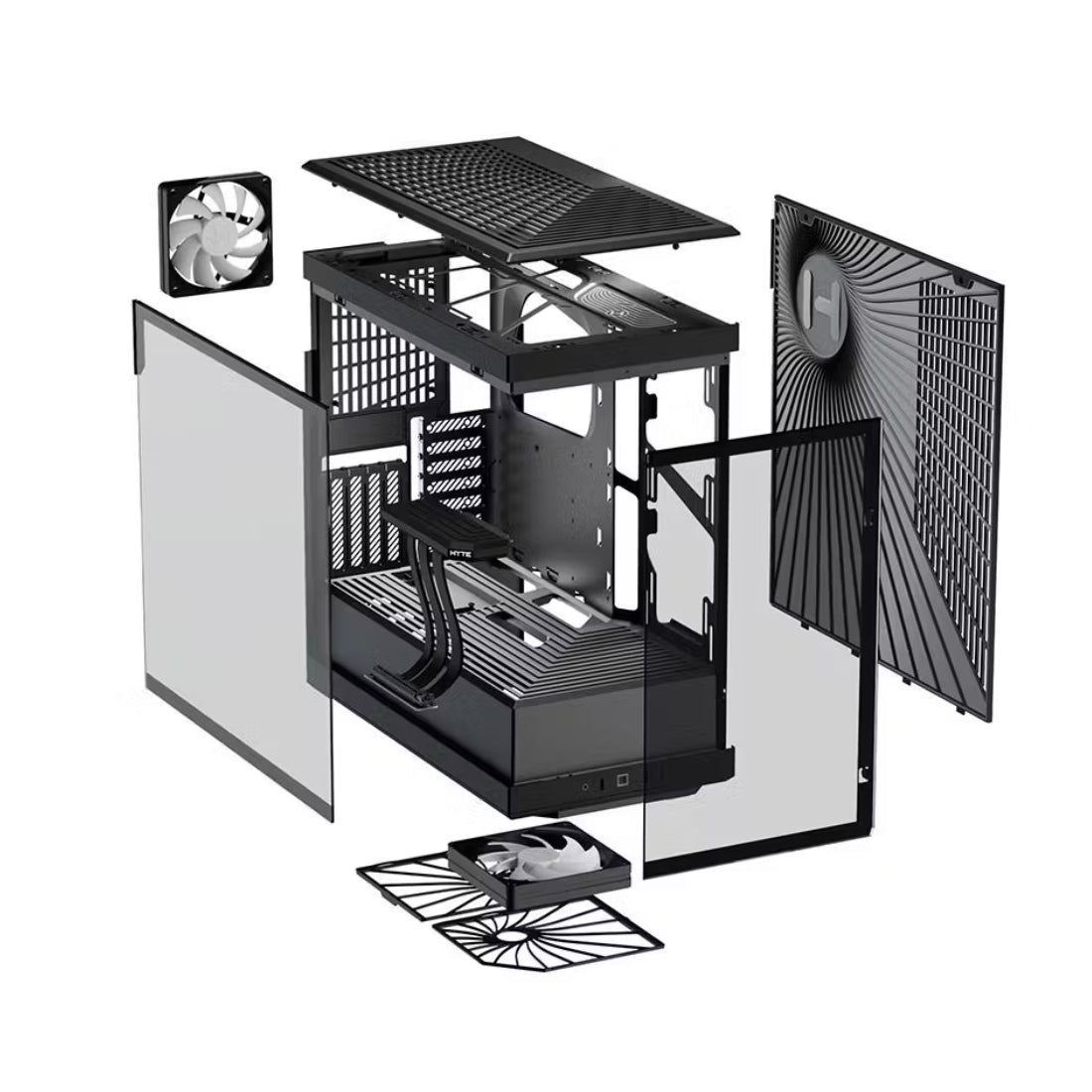 Hyte Y40 Mid-Tower ATX Case - Black - صندوق Hyte Y40 Mid-Tower ATX Case - Black - صندوق