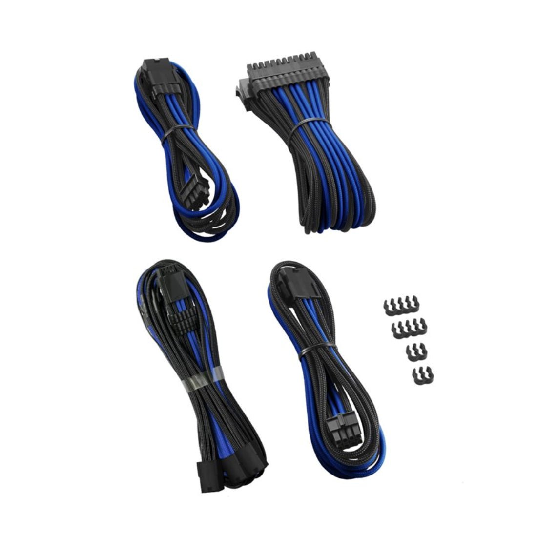 CableMod Pro ModMesh Sleeved 12VHPWR StealthSense Cable Extension Kit (Black & Blue, 16-pin to Triple 8-pin) - كابل - Store 974 | ستور ٩٧٤