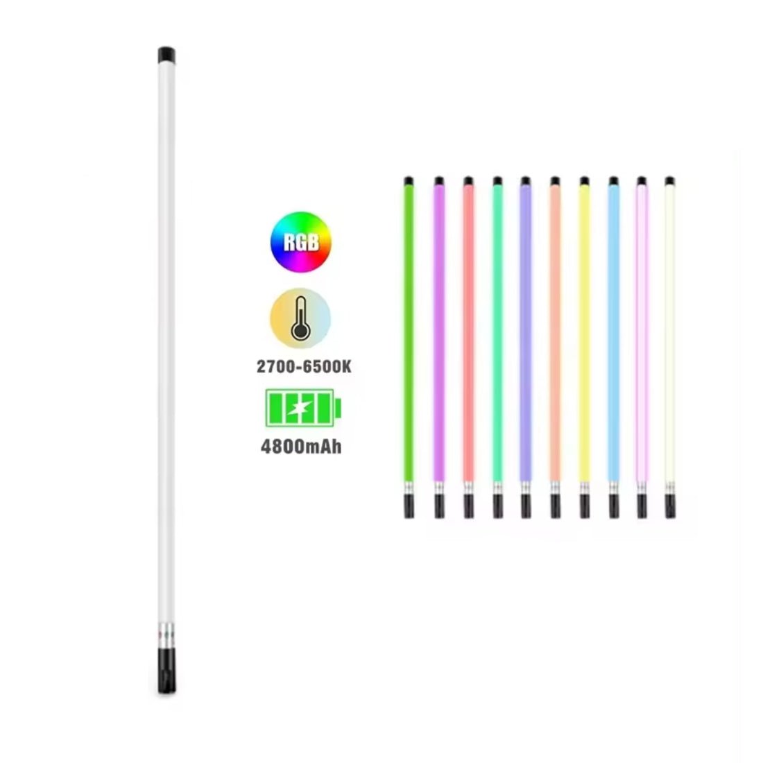 Portable Handheld Wireless RGBW Photography Wand Light - إضاءة Portable Handheld Wireless RGBW Photography Wand Light - إضاءة