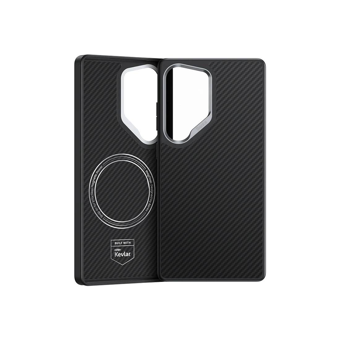 Benks ArmorAir Magnetic Kevlar Case Samsung S25U - 600D/Black - اكسسوار - Store974 Electronics WLL | ستور٩٧٤ للالكترونيات ذ.م.م