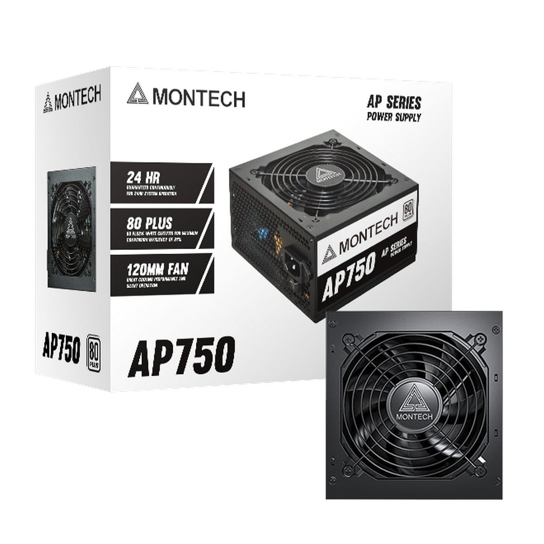 Montech AP750 750W 80+ White Non Modular Power Supply