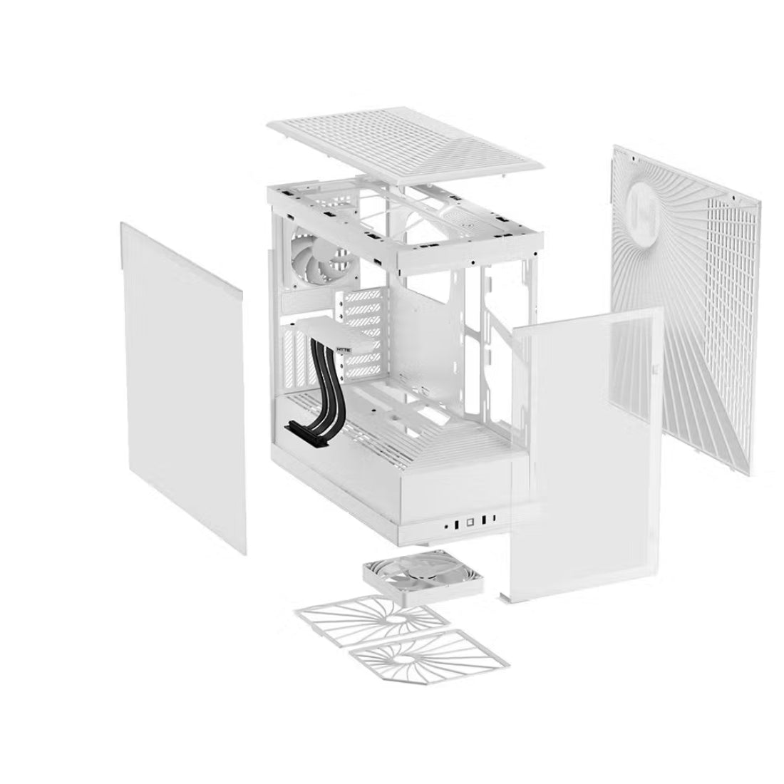 Hyte Y40 Mid - Tower ATX Case - White - صندوق - Store 974 | ستور ٩٧٤