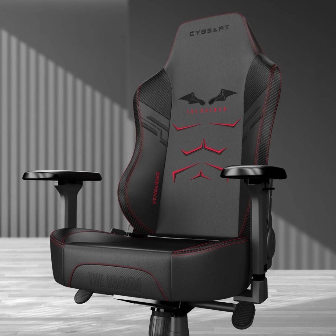 Cybeart Dc The Batman Gaming Chair - Black/The Batman Edition - كرسي - Store 974 | ستور ٩٧٤