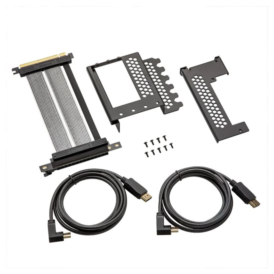 CableMod Vertical PCI-e Bracket Triple Slot Edition with PCI-e 4.0 Riser Cable (Black, HDMI + DisplayPort) - دعامة - Store 974 | ستور ٩٧٤