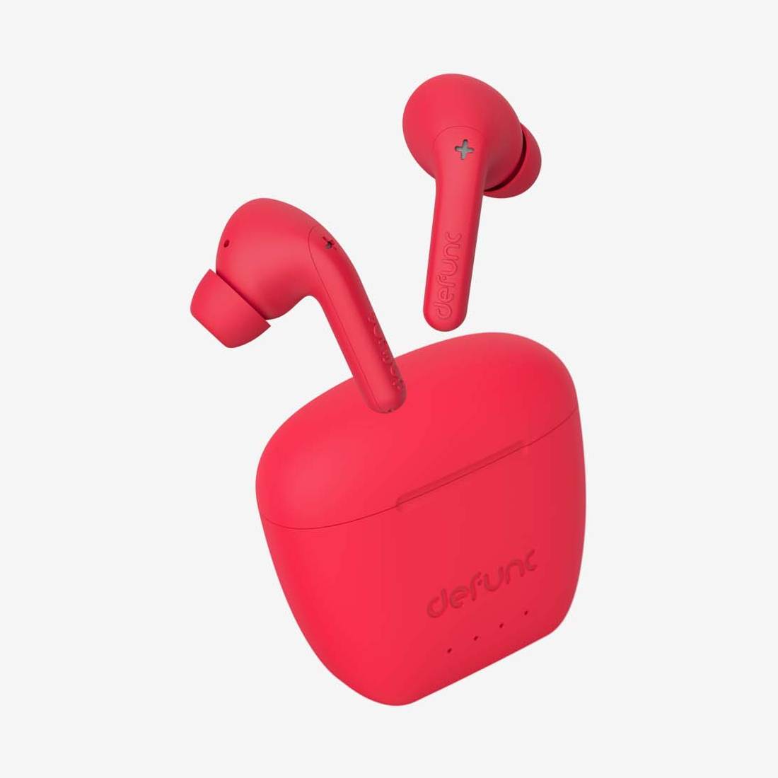 Defunc True Audio Wireless Earbuds - Red - سماعات - Store 974 | ستور ٩٧٤