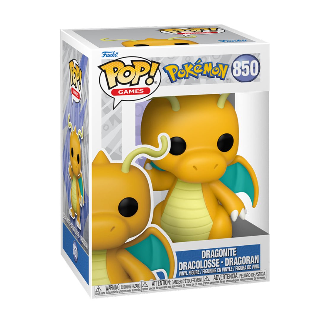 Funko Pop! Games: Pokemon - Dragonite (EMEA) #850 - دمية - Store 974 | ستور ٩٧٤