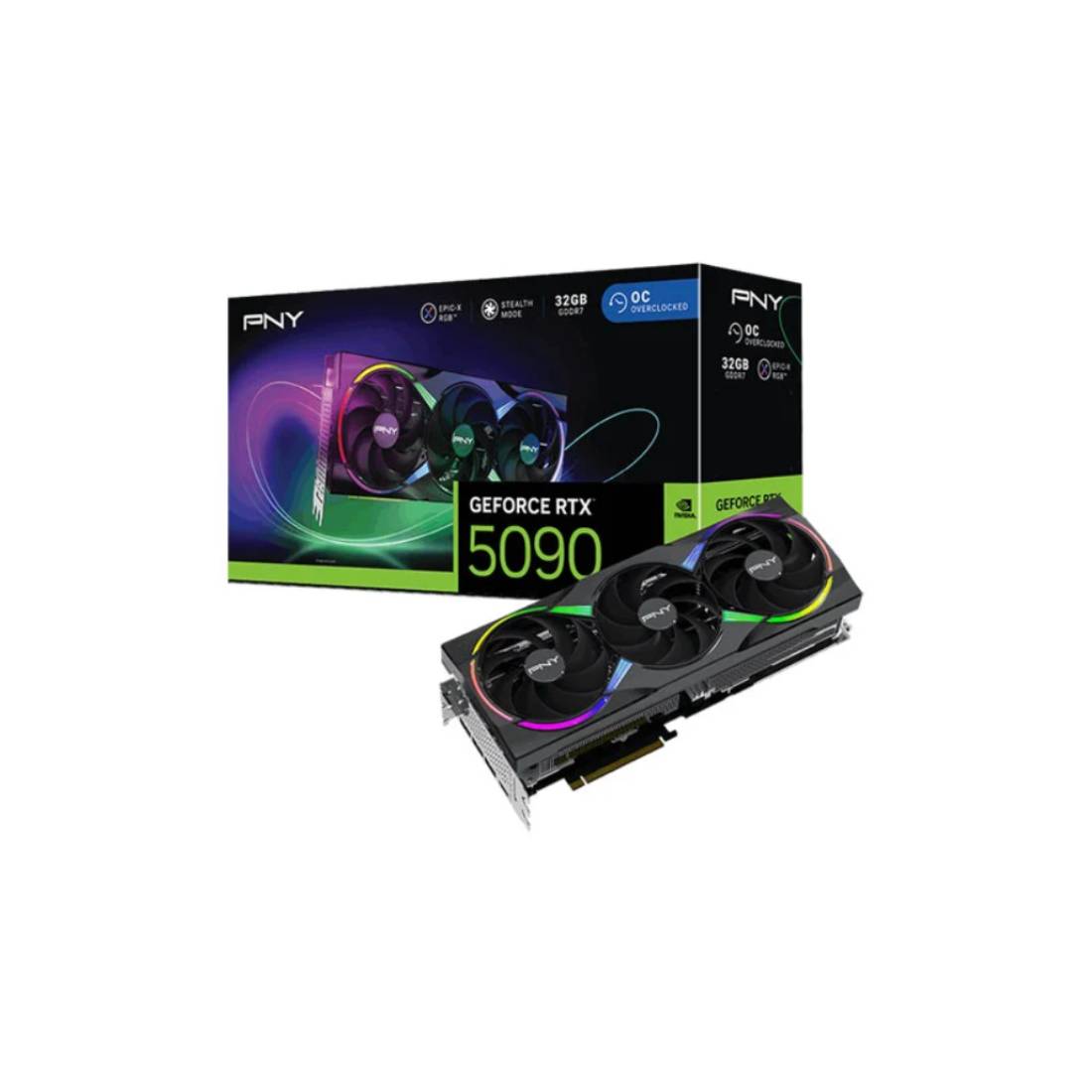 PNY GeForce RTX™ 5090 32GB ARGB Overclocked Triple Fan - كرت شاشة - Store 974 | ستور ٩٧٤