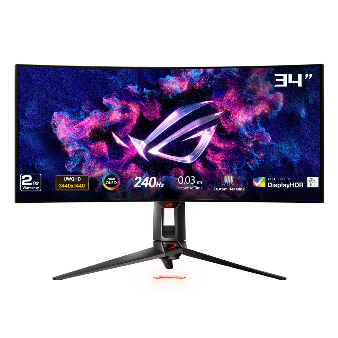 Asus ROG Swift PG34WCDM 34'' 240 Hz OLED Curved Gaming Monitor - شاشة - Store 974 | ستور ٩٧٤