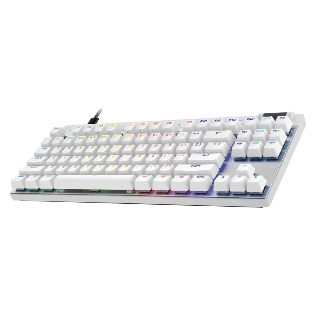 Logitech G Pro X TKL Rapid Wired Mechanical Keyboard - White - لوحة مفاتيح Logitech G Pro X TKL Rapid Wired Mechanical Keyboard - White - لوحة مفاتيح