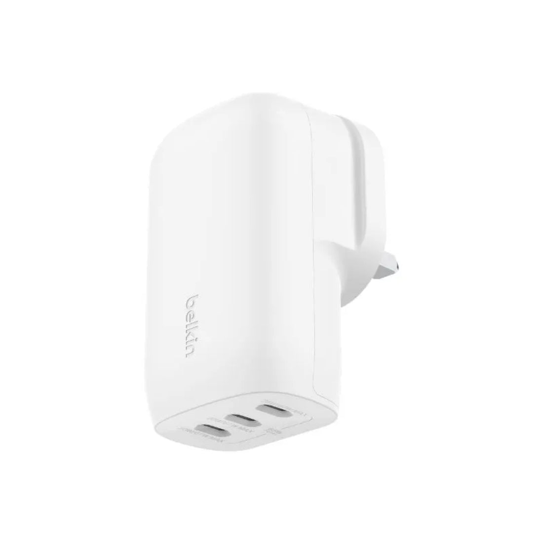 Belkin Triple USB-C Ports 67W Wall Charger + 2M USB-C to USB-C Cable - White - شاحن - Store 974 | ستور ٩٧٤