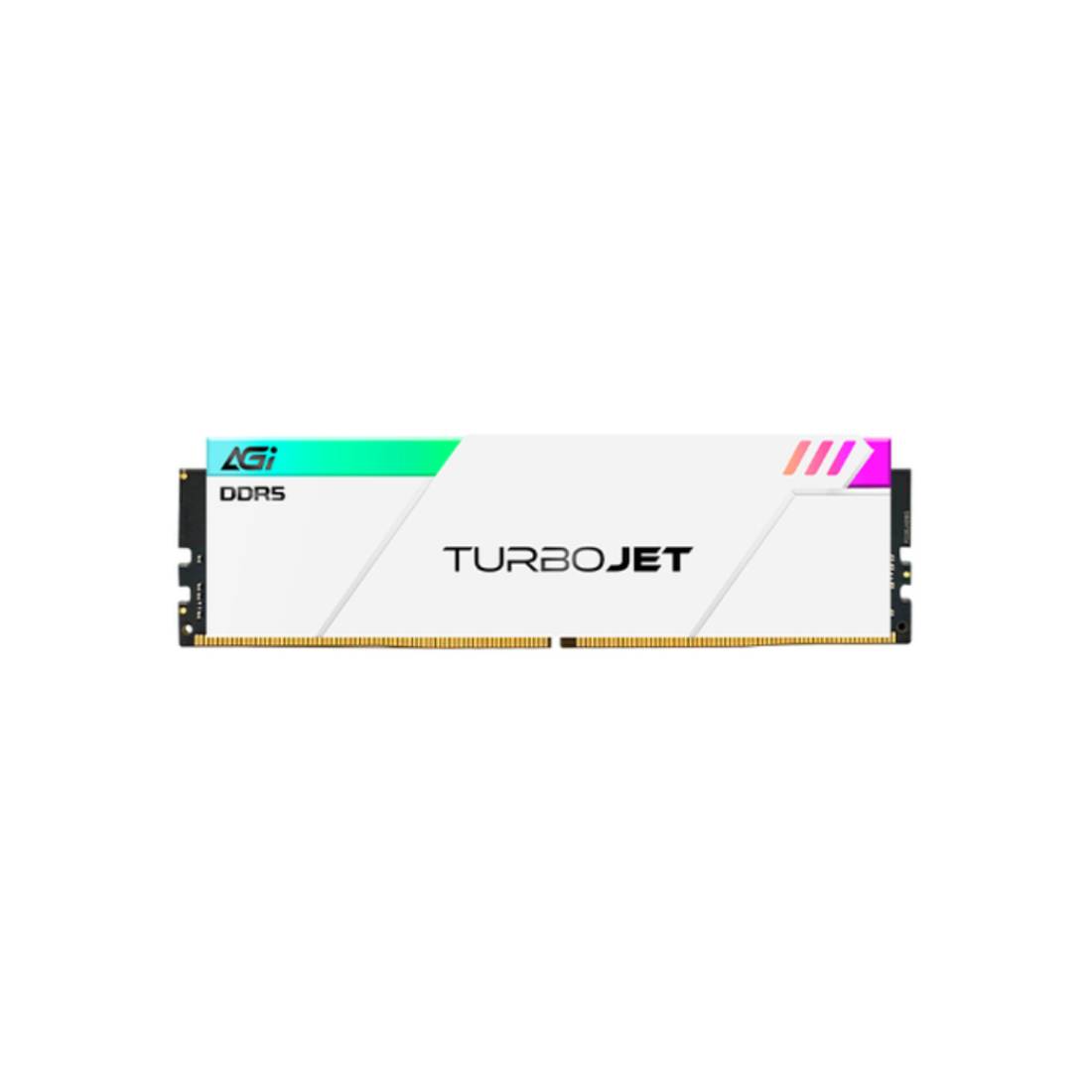 AGI Turbojet RGB 32GB (2x16GB) DDR5 6800MHz Ram - White - الذاكرة العشوائية - Store974 Electronics WLL | ستور٩٧٤ للالكترونيات ذ.م.م