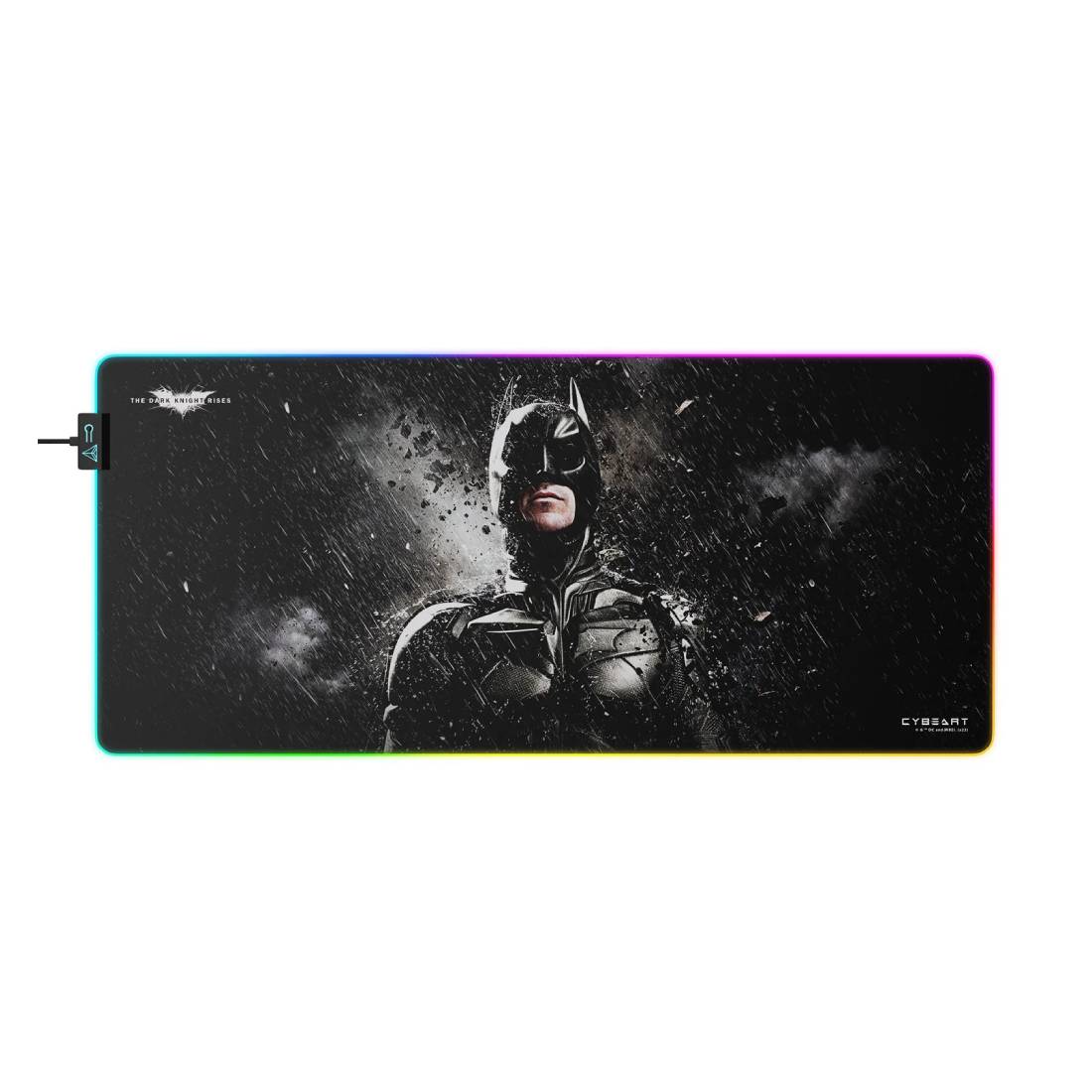 Cybeart Licensed Dark Knight Aurora XXL Gaming MousePad - Black - حصيرة فأرة - Store 974 | ستور ٩٧٤