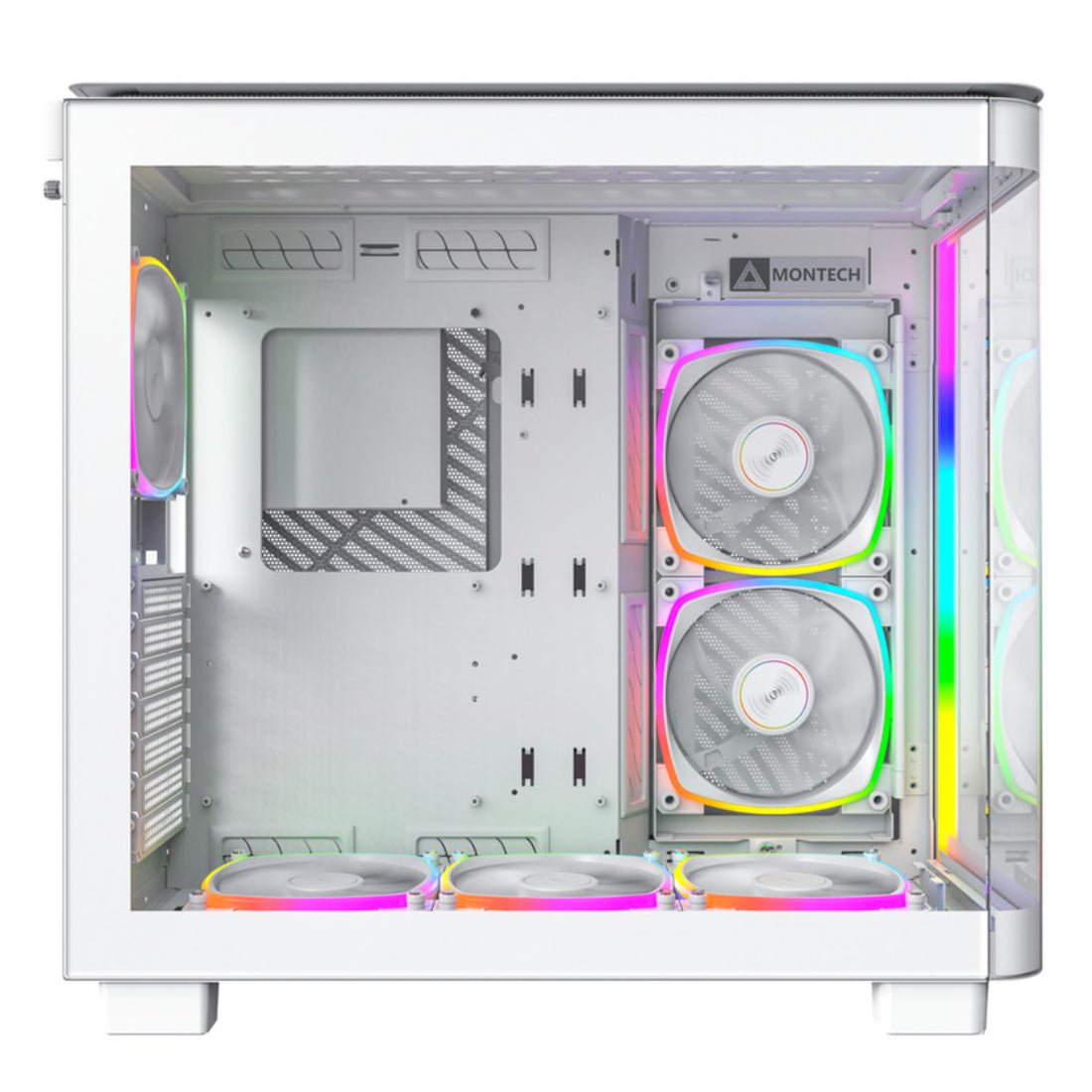 Montech King 95 Tempered Glass ATX Mid-Tower Case - White - صندوق - Store 974 | ستور ٩٧٤