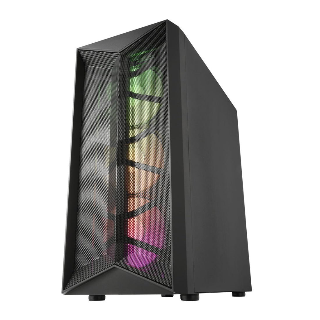 FSP CMT211 - A ATX Mid - Tower Case - Black - صندوق - Store 974 | ستور ٩٧٤