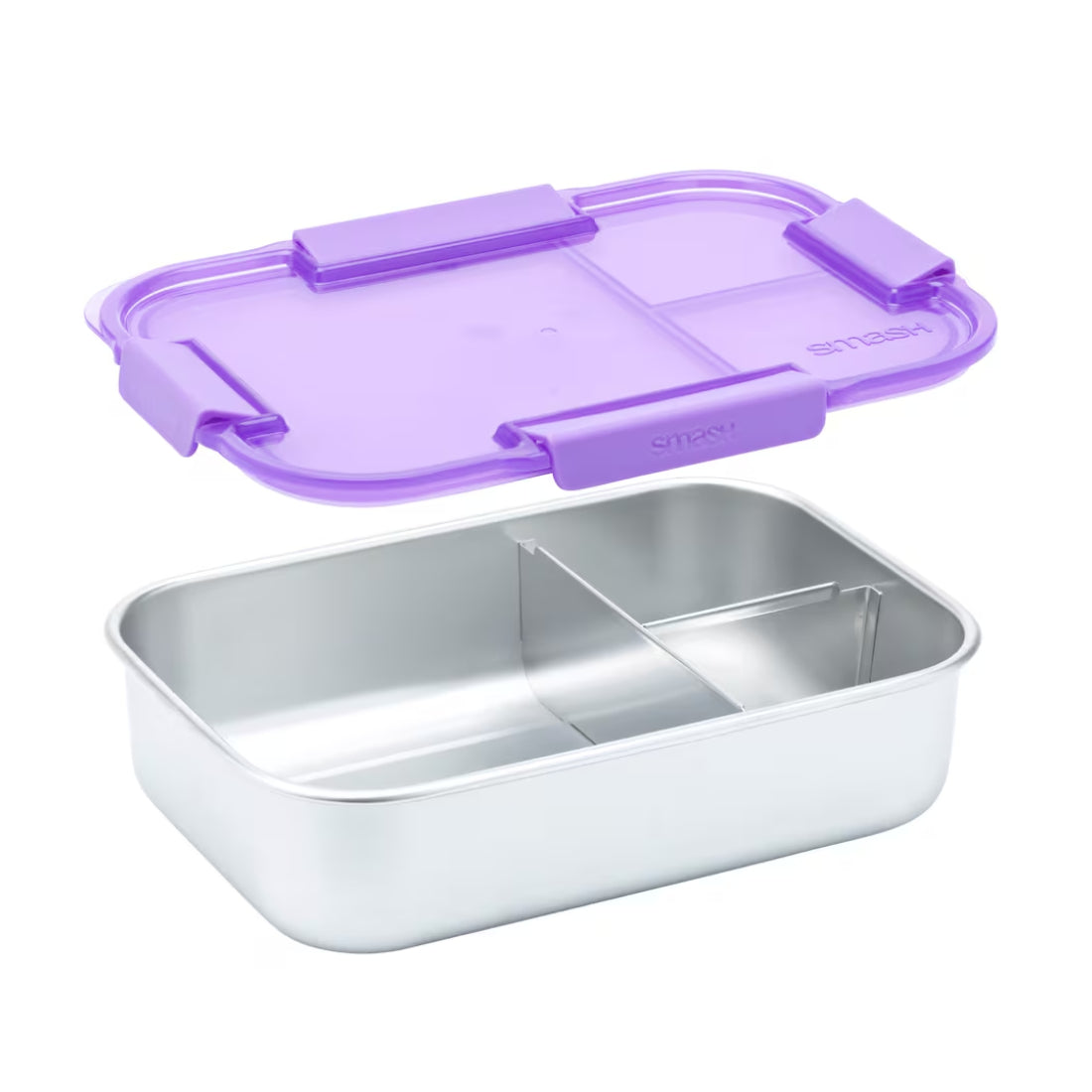 Smash Bento 3 Comp 1300Ml - Purple - علبة غداء Smash Bento 3 Comp 1300Ml - Purple - علبة غداء