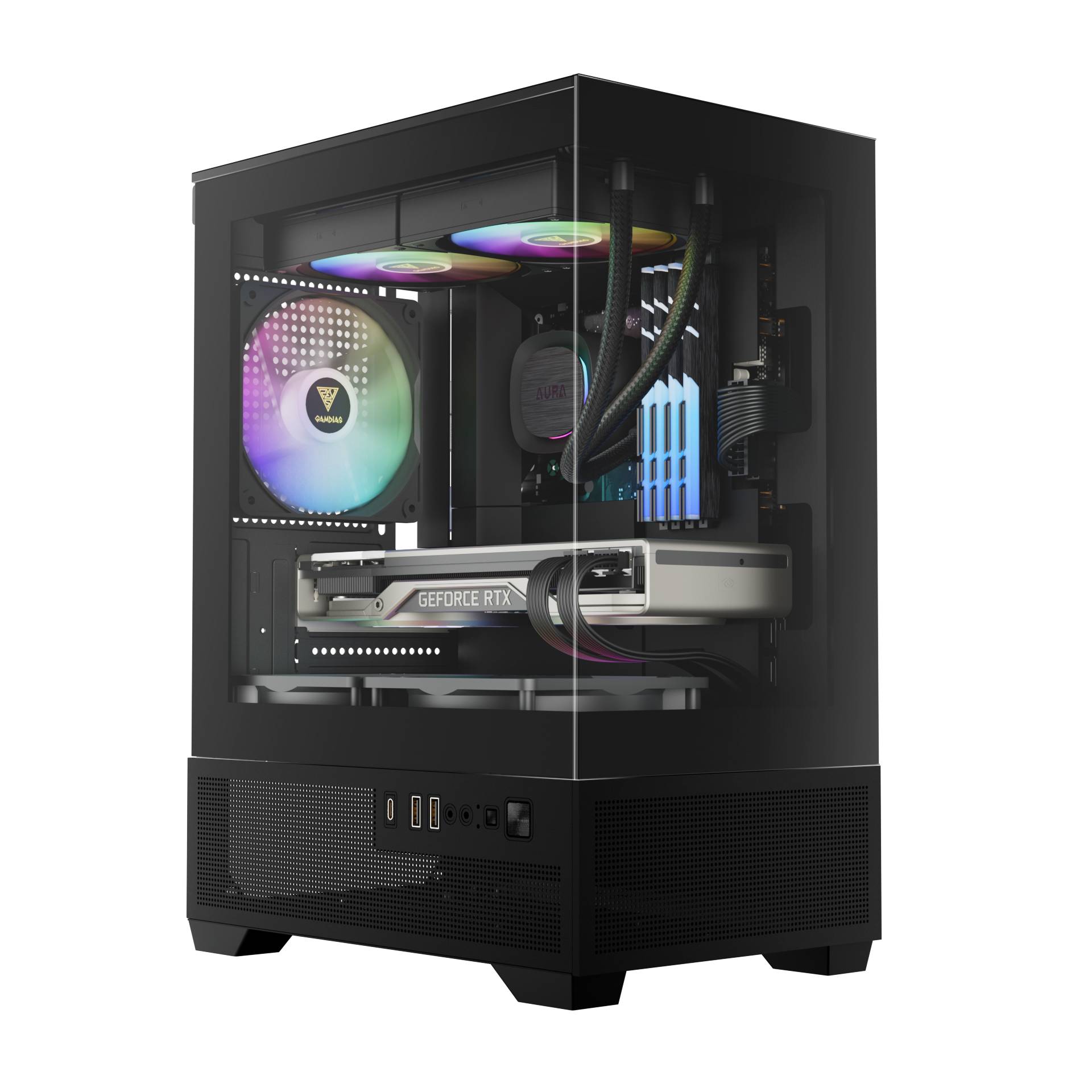 Gamdias Aura GC9M Elite ARGB Micro-Tower Case - صندوق Gamdias Aura GC9M Elite ARGB Micro-Tower Case - صندوق