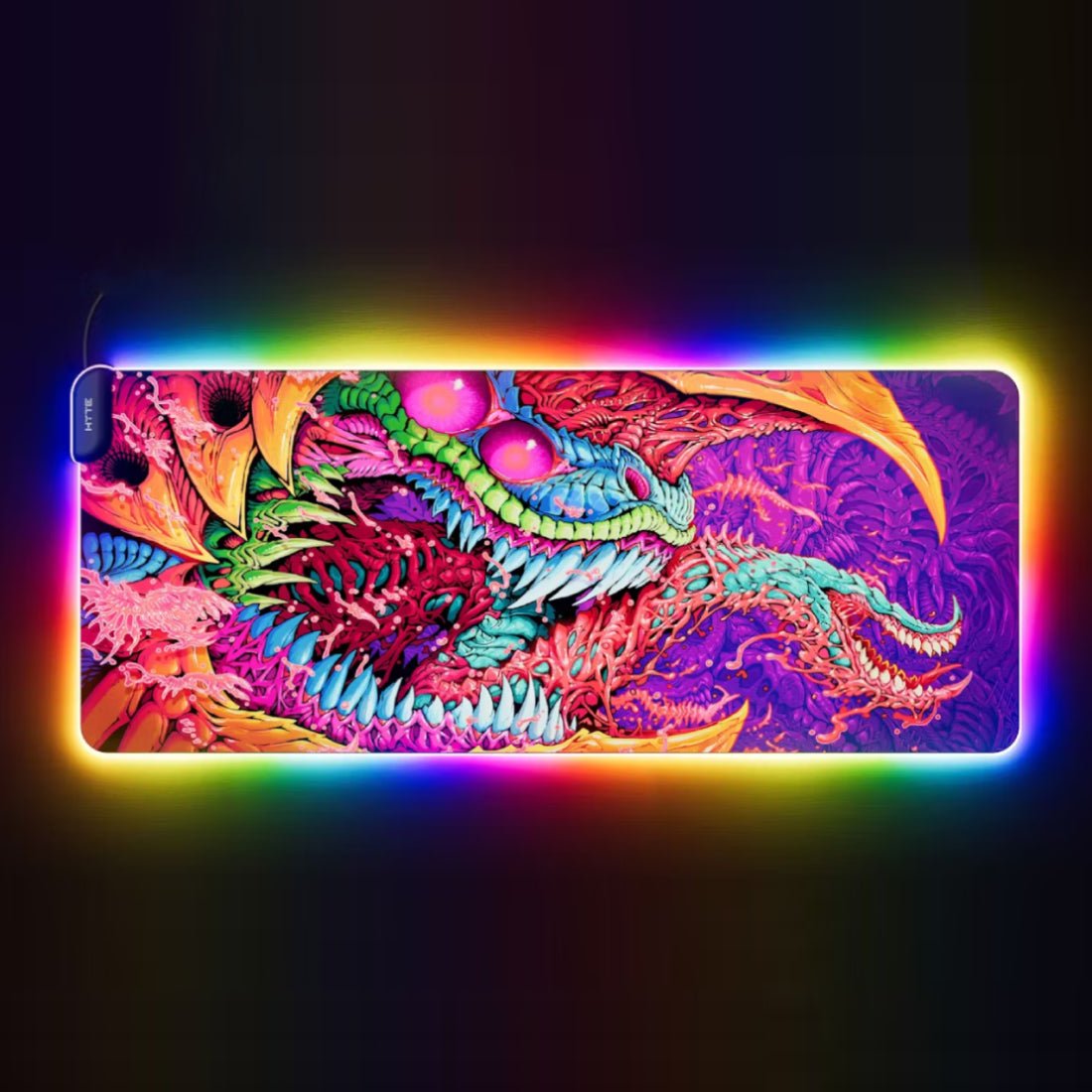 HYTE CNVS Hyper Beast RGB Gaming Mouse Pad - حصيرة الفأرة HYTE CNVS Hyper Beast RGB Gaming Mouse Pad - حصيرة الفأرة