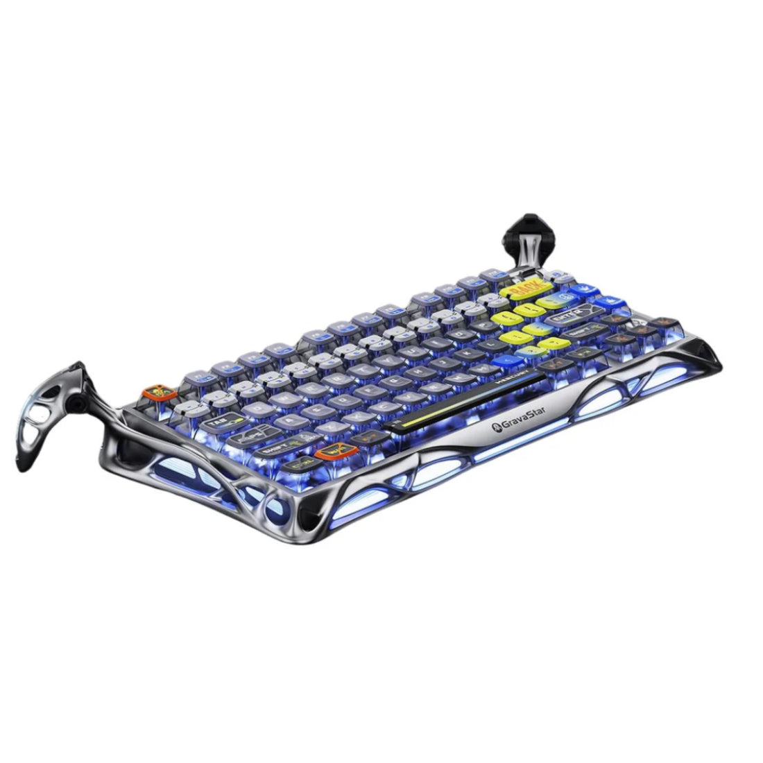 GravaStar Mercury K1 Pro 75% Wireless Mechanical Gaming Keyboard - Interstellar Silver - لوحة مفاتيح - Store 974 Electronics WLL  | ستور٩٧٤ للالكترونيات ذ.م.م