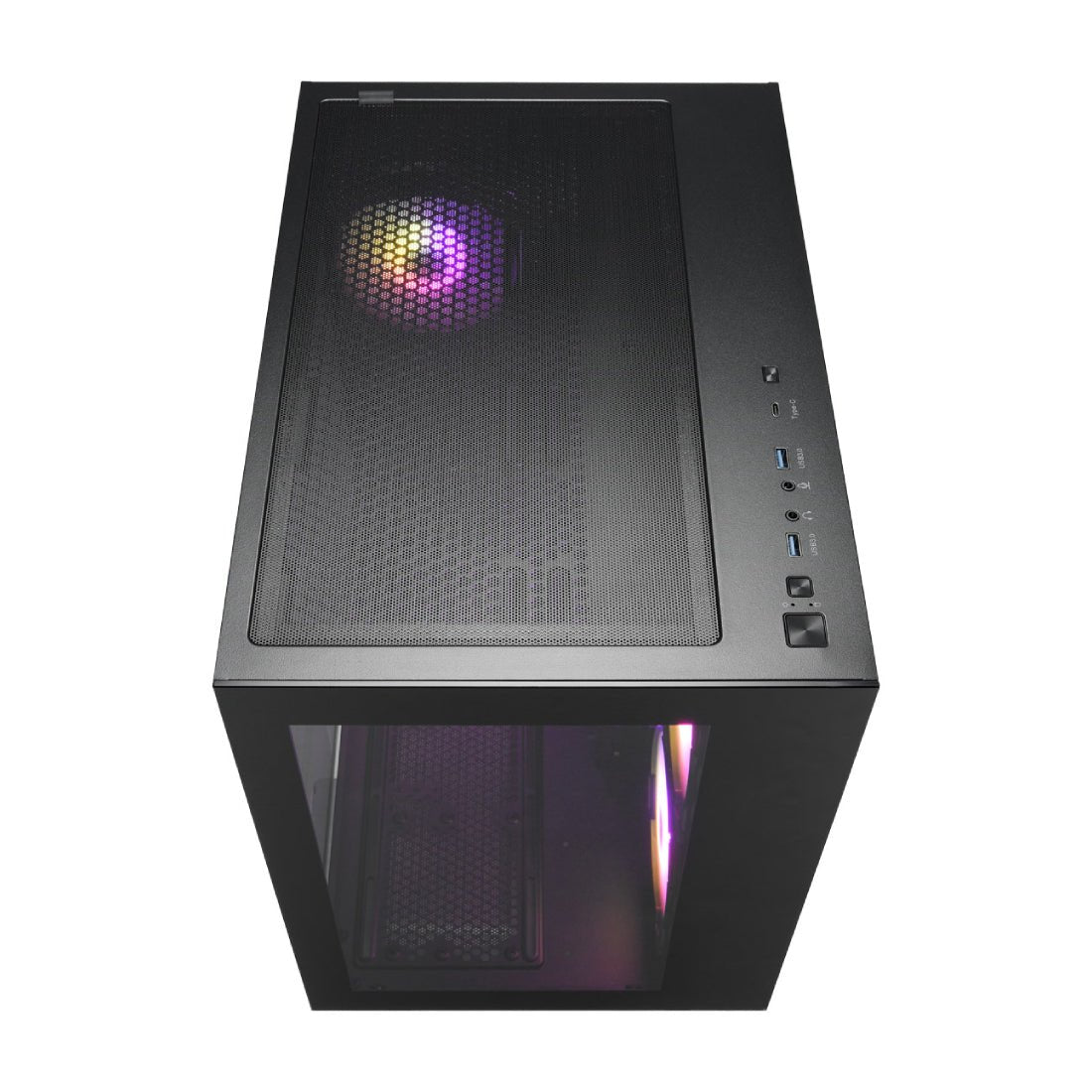 FSP CMT380A ATX Mid Tower Case - Black - صندوق - Store 974 | ستور ٩٧٤