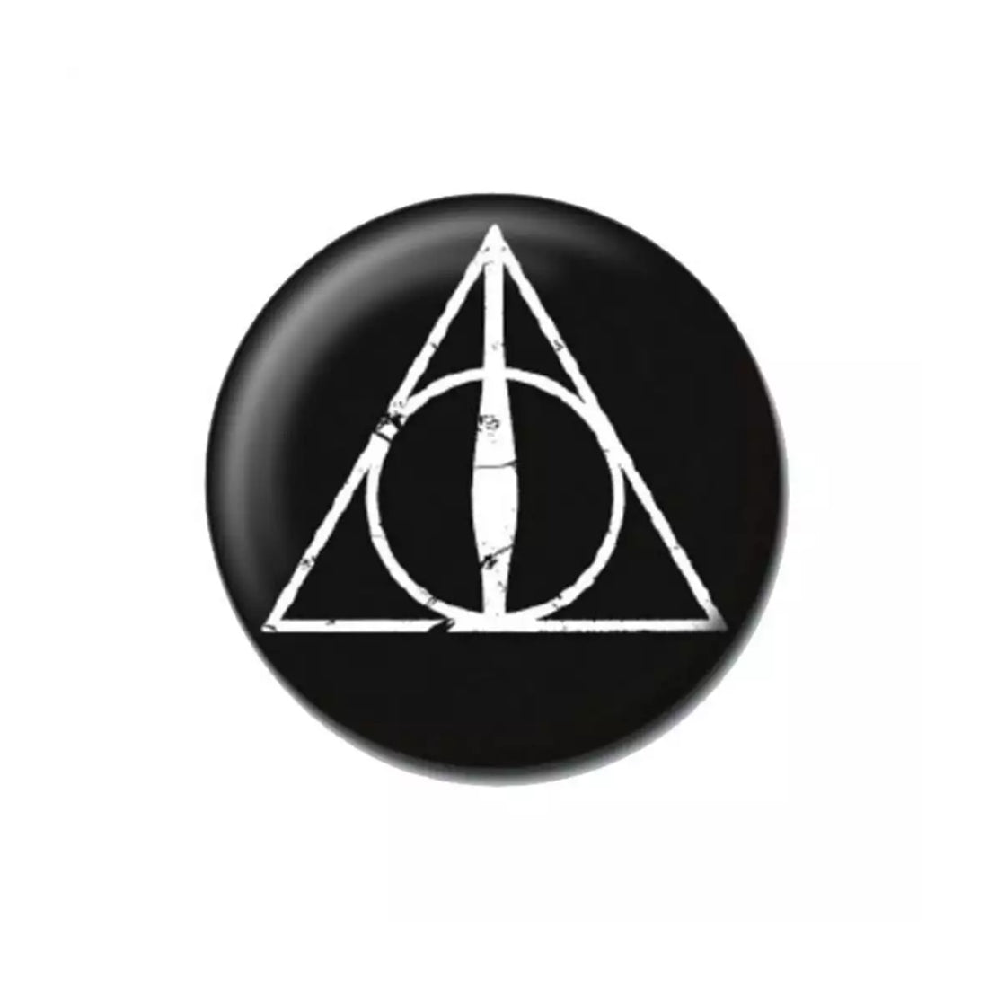 Harry Potter - Deathly Hallows Logo Button Badge - أكسسوار - Store 974 | ستور ٩٧٤