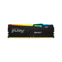 Kingston Technology FURY Beast RGB  16GB CL40 6000Mhz DDR5 XMP RAM - Black - ذاكرة عشوائية