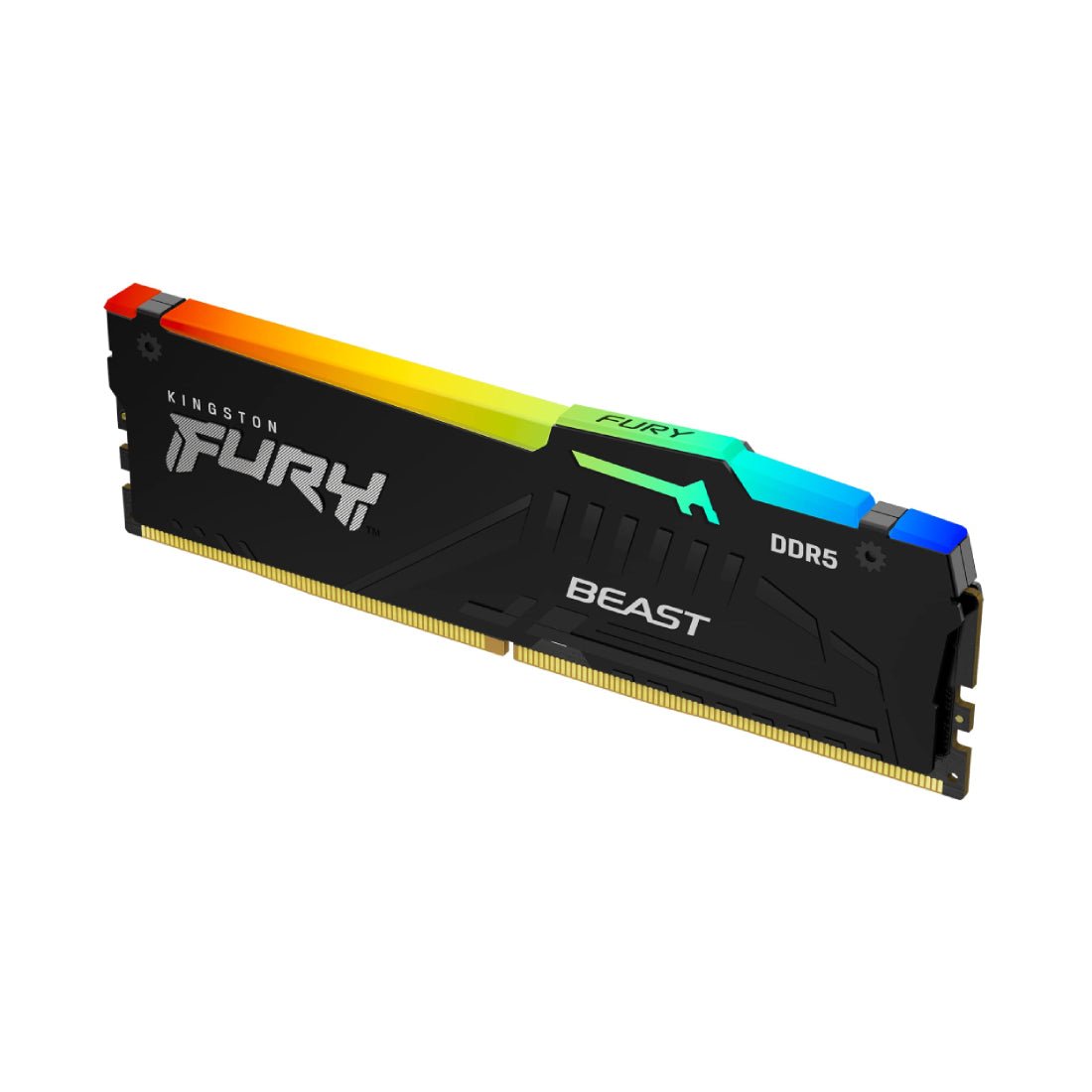 Kingston Technology FURY Beast RGB 32GB CL40 6000Mhz DDR5 XMP RAM - Black - ذاكرة عشوائية - Store 974 | ستور ٩٧٤